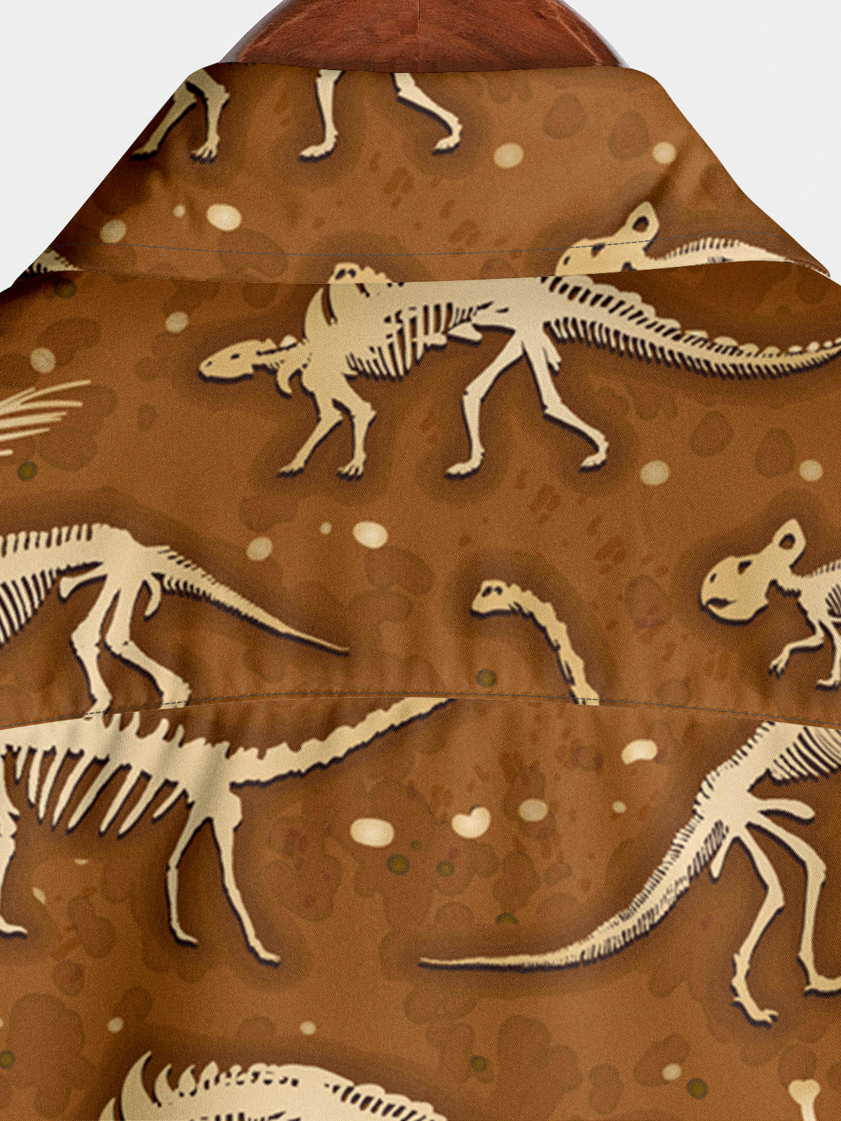 Chemise à manches courtes fossile de dinosaure pour homme