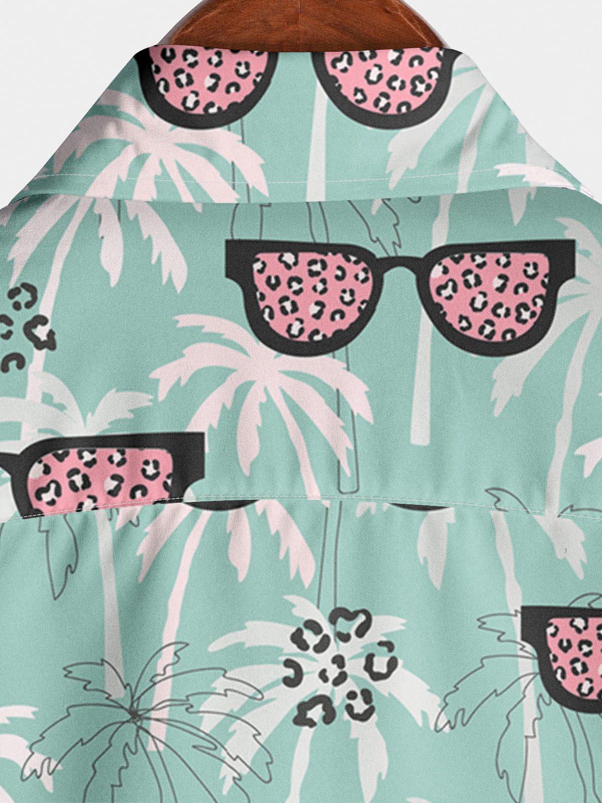 Chemise à manches courtes à imprimé hawaïen pour hommes