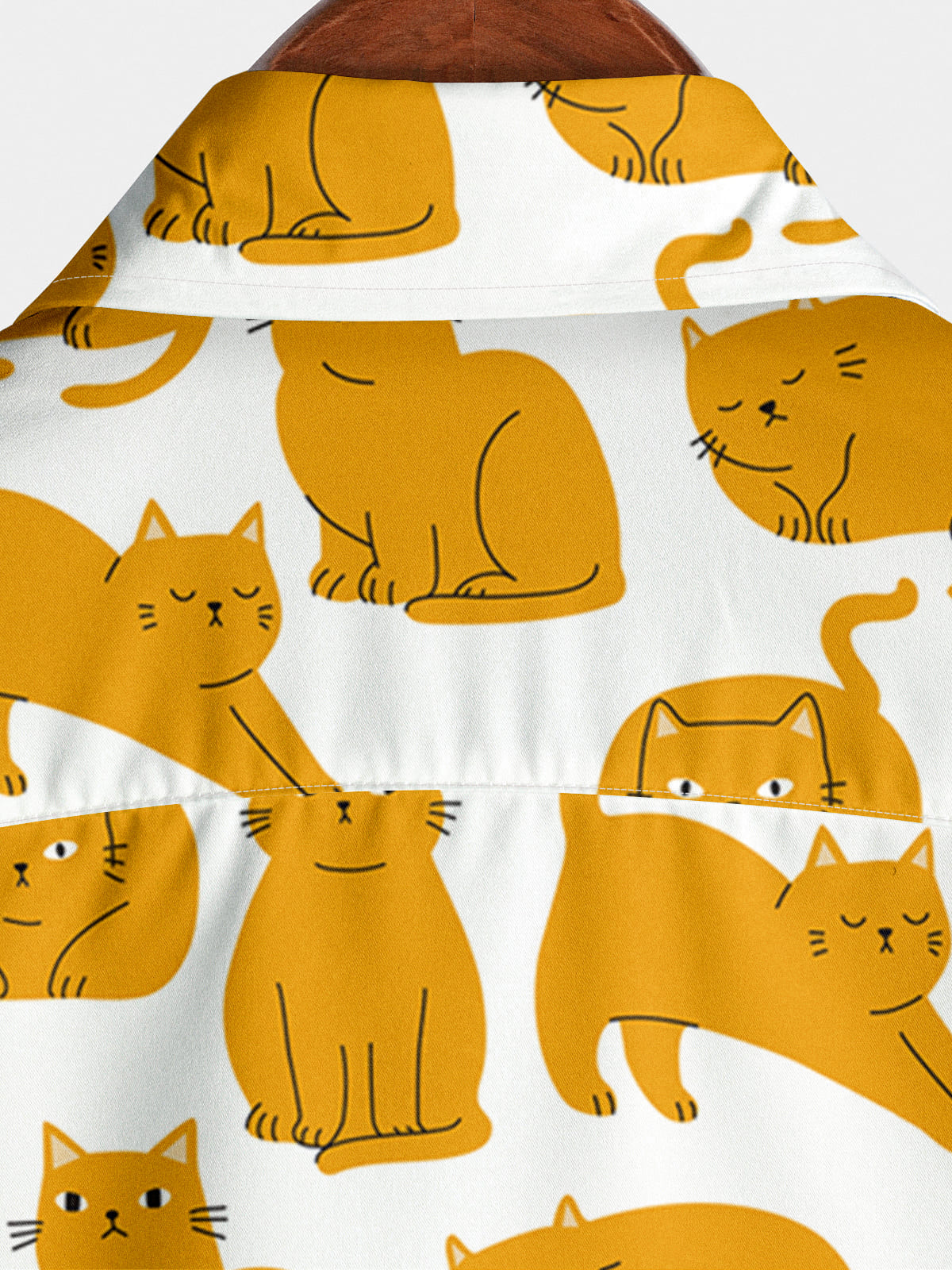 Camicia a maniche corte da uomo Yoga Cat