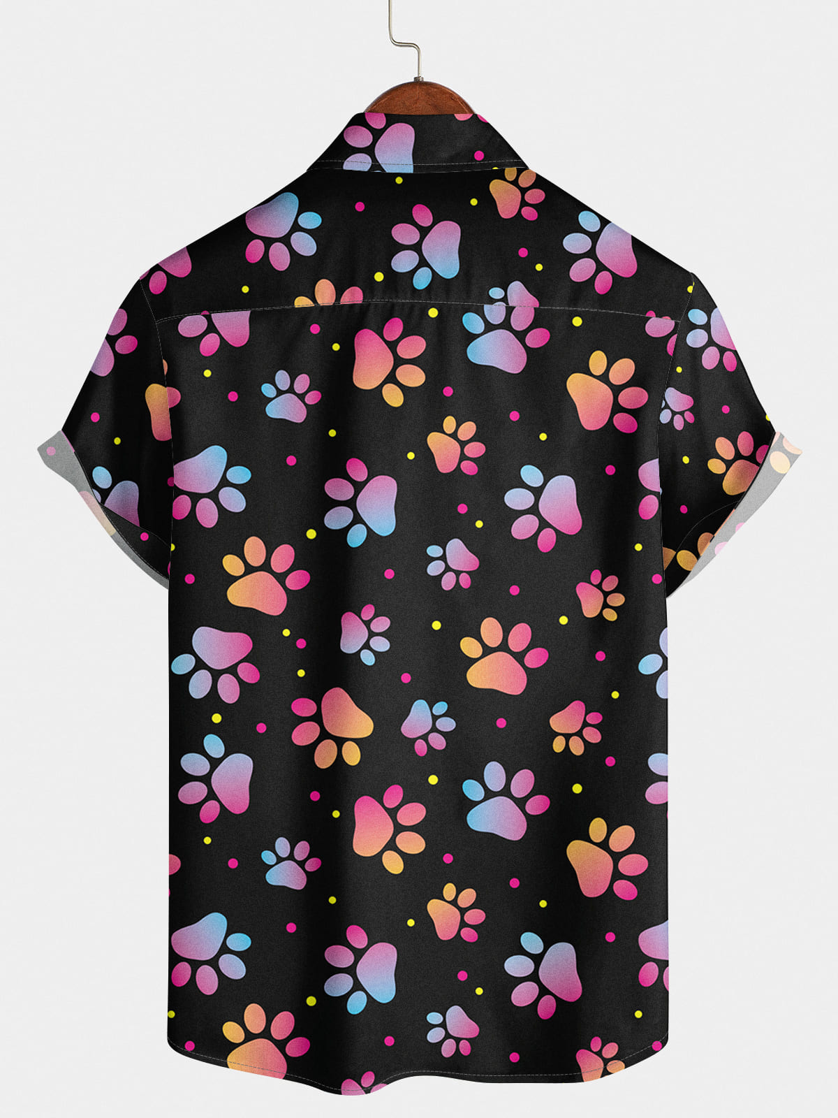 Men's Colorful Print Short Sleeve Shirt