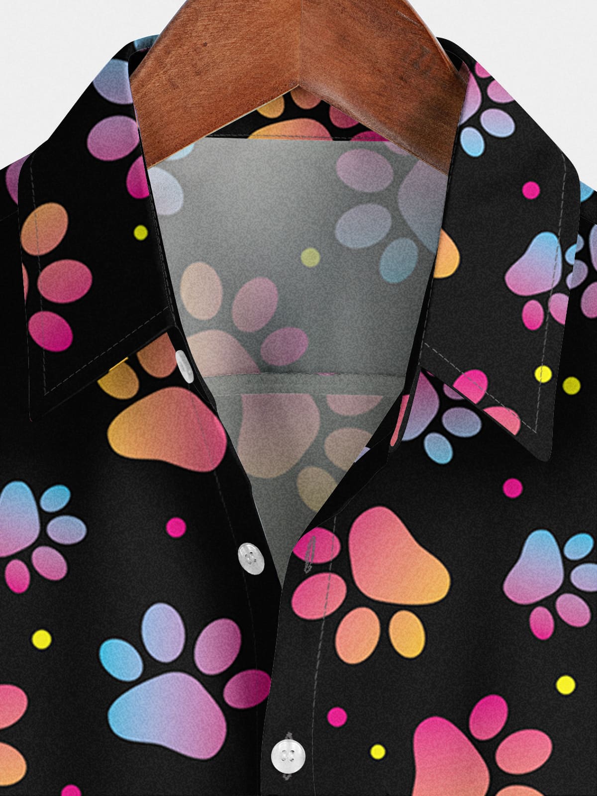 Men's Colorful Print Short Sleeve Shirt