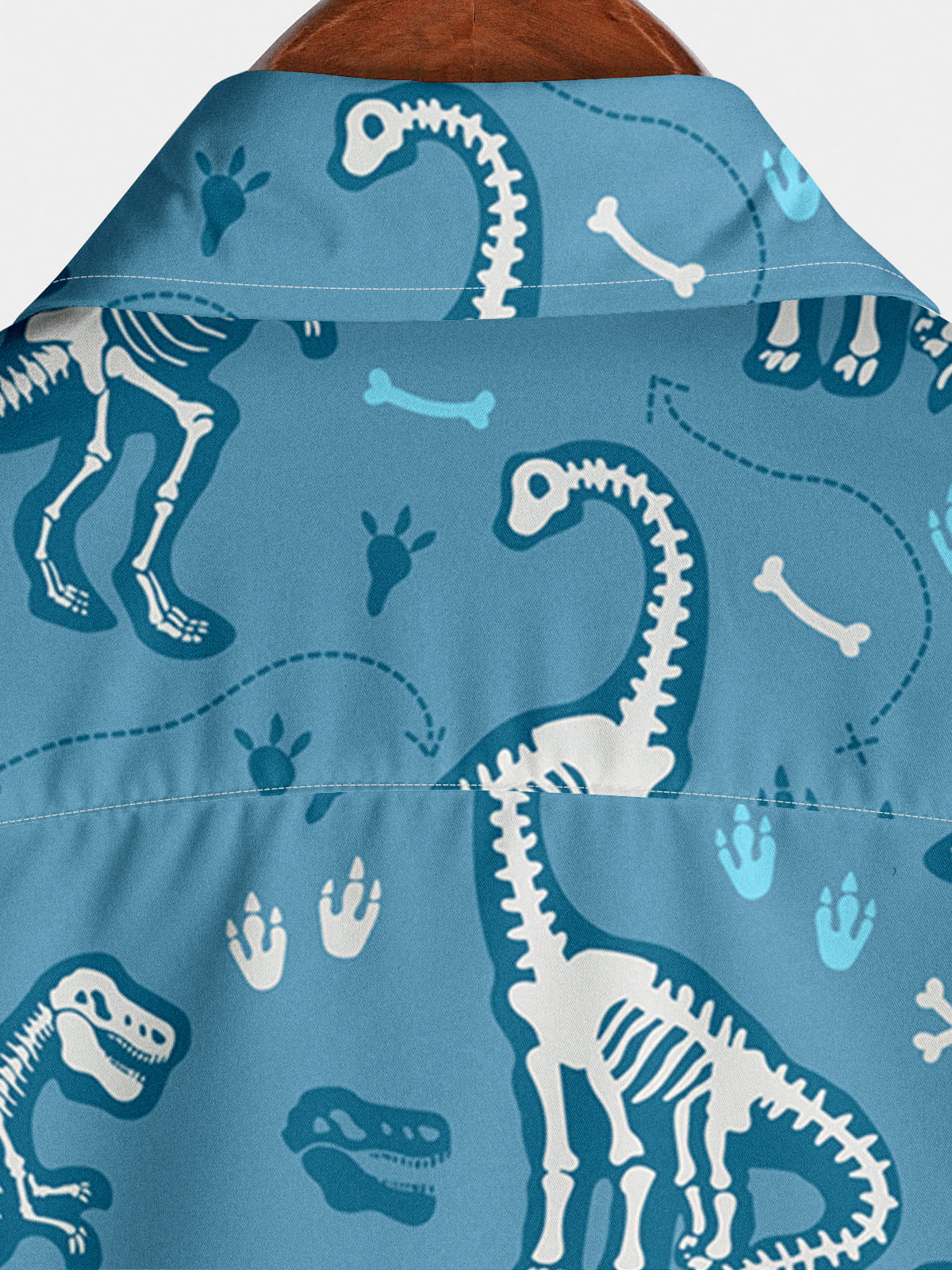 Chemise à manches courtes fossile de dinosaure pour homme