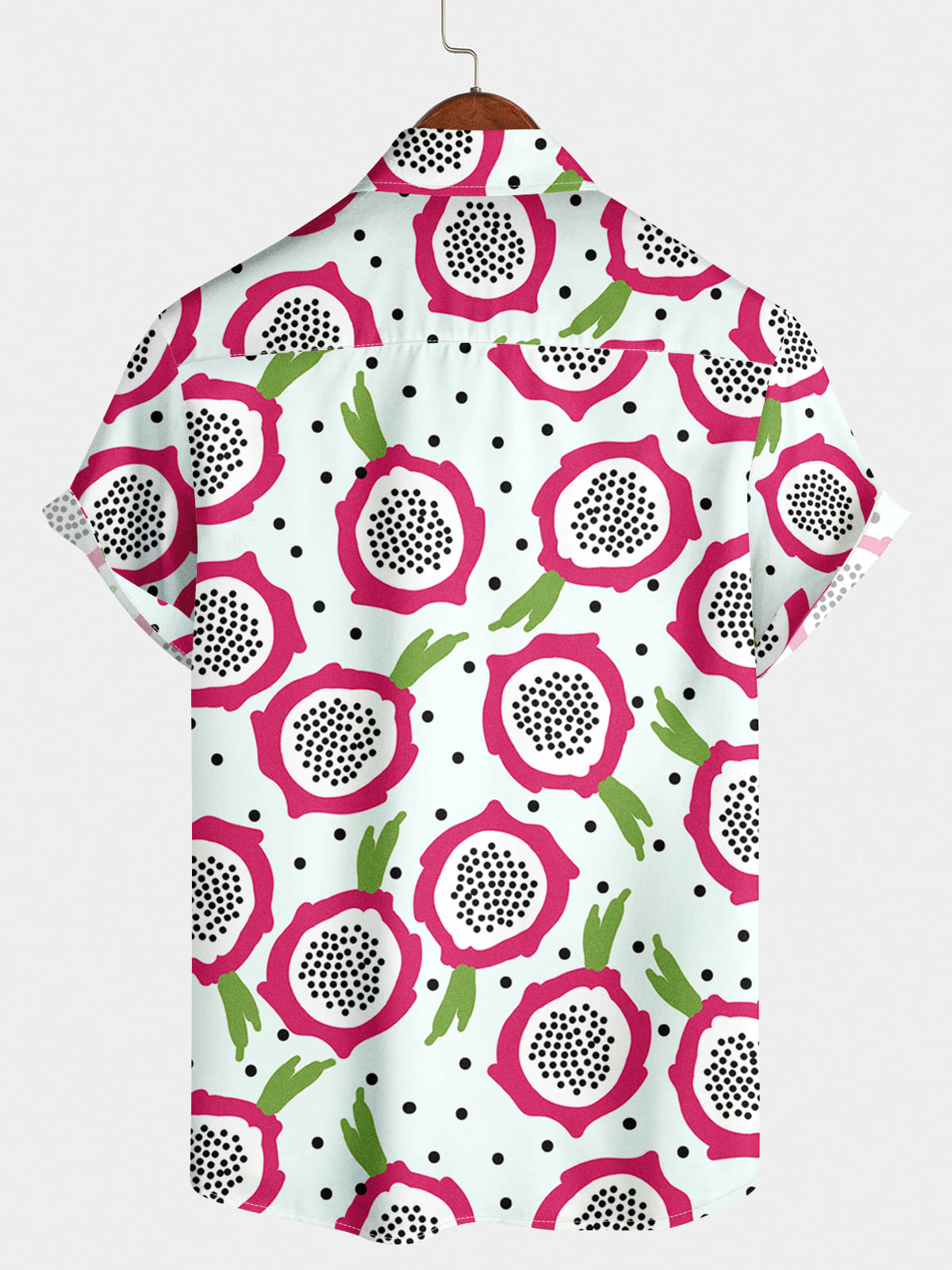 Chemise à manches courtes à imprimé Pitaya pour hommes