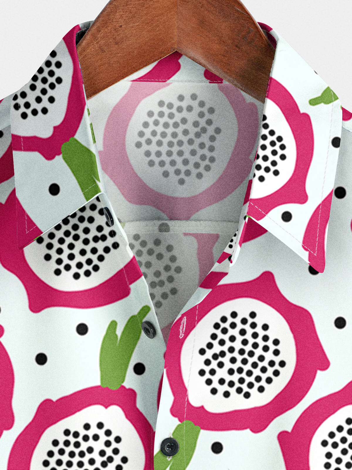 Chemise à manches courtes à imprimé Pitaya pour hommes
