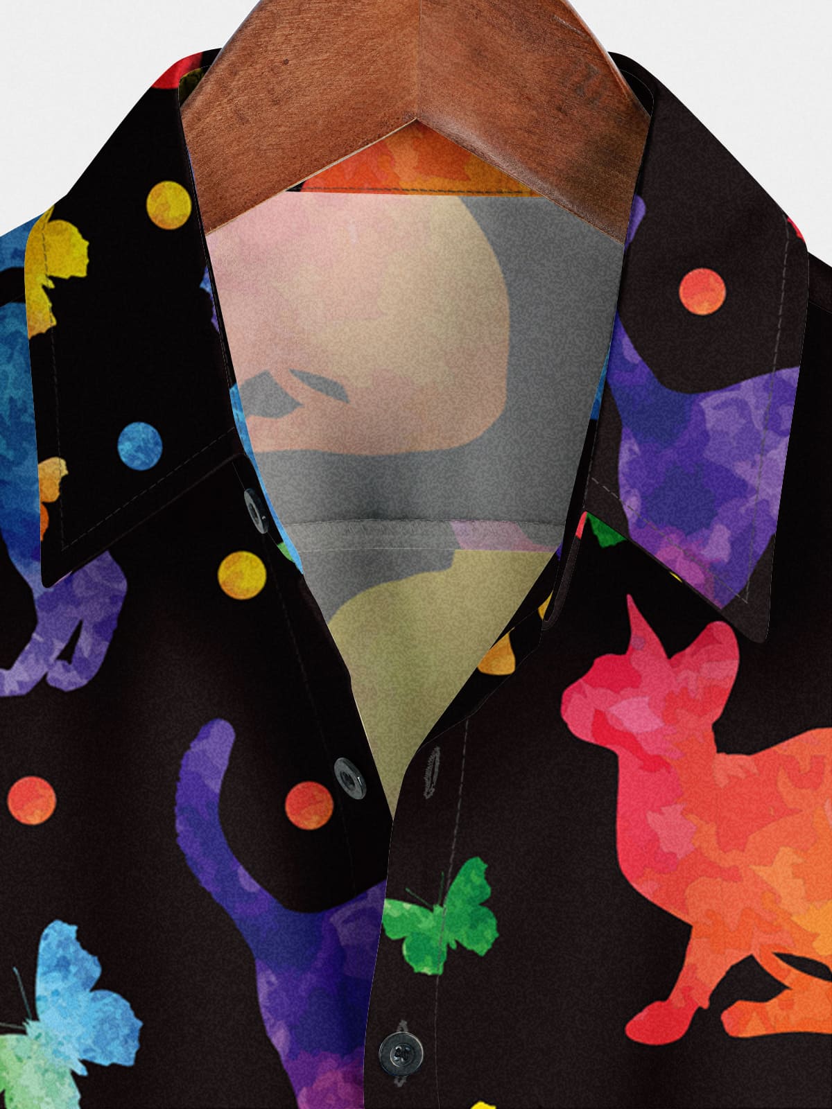 Men's Colorful Print Short Sleeve Shirt