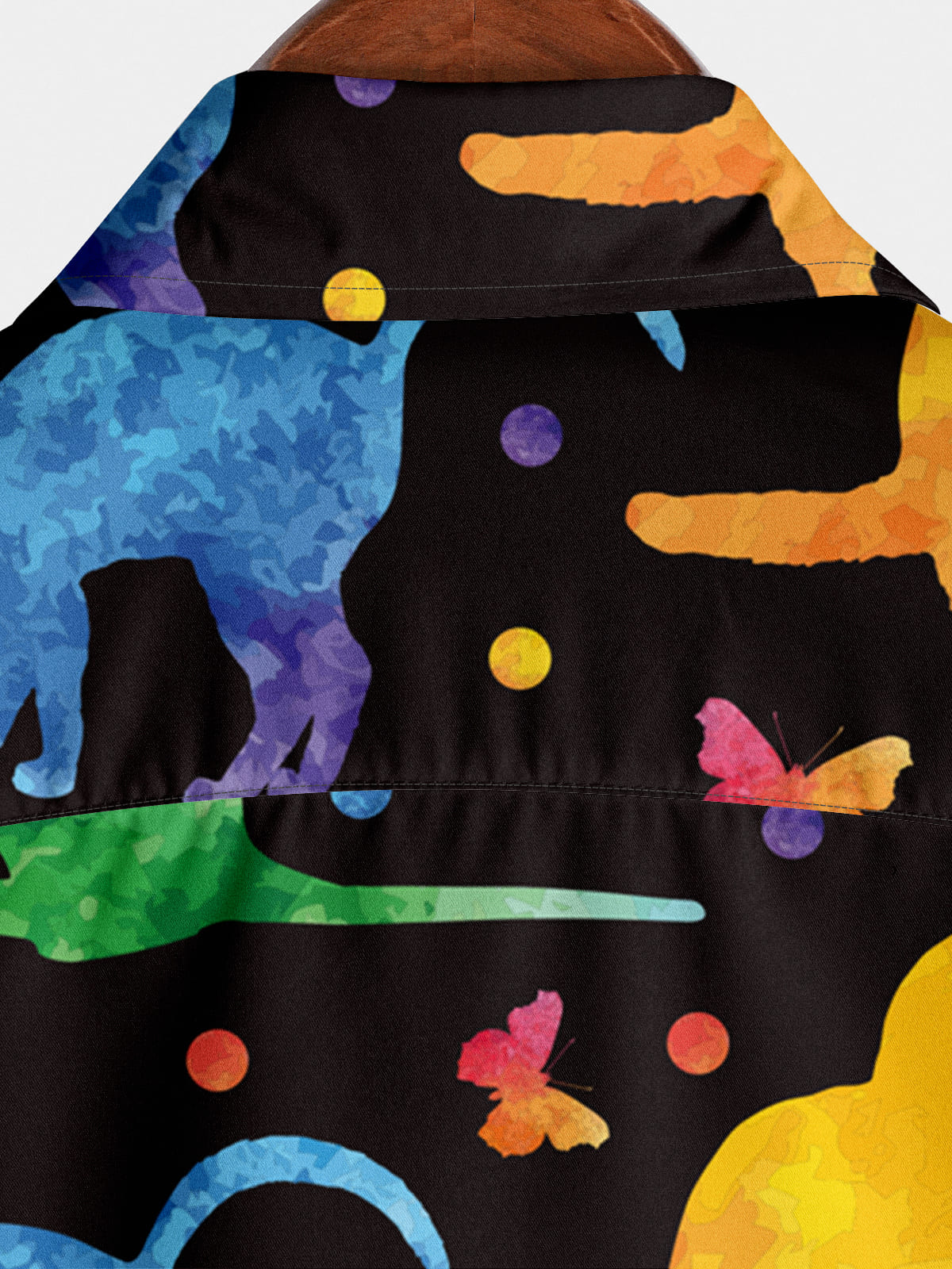 Men's Colorful Print Short Sleeve Shirt