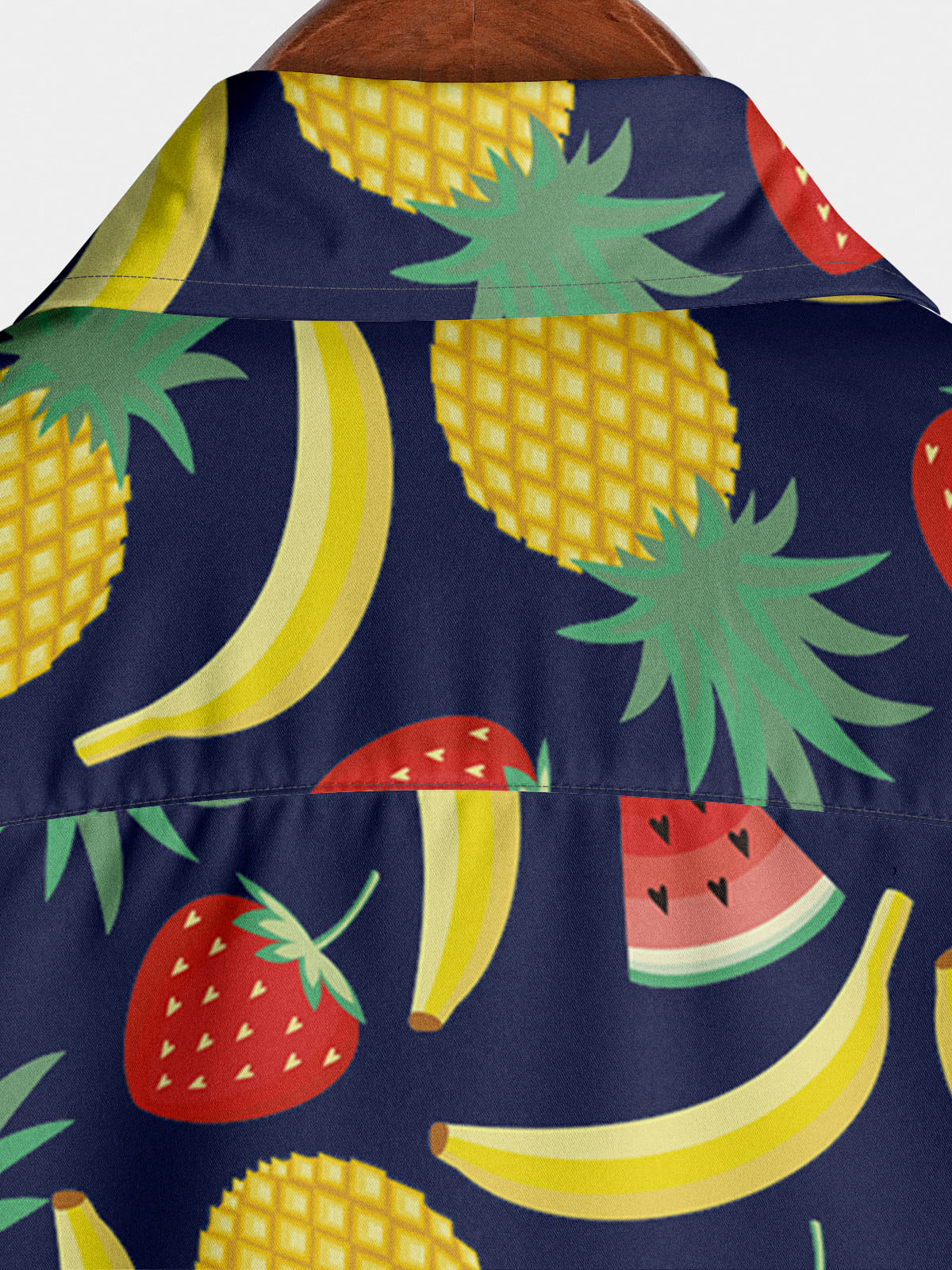 Chemise à manches courtes à imprimé fruits pour hommes