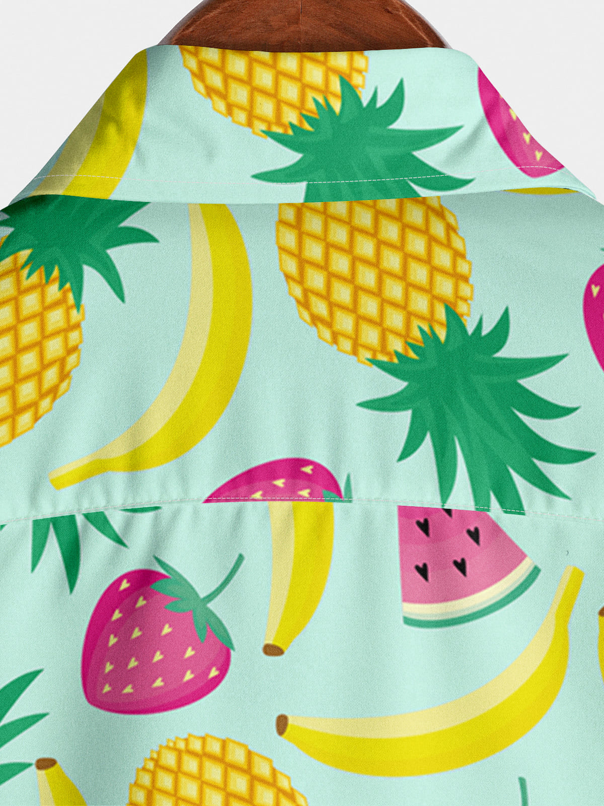Chemise à manches courtes à imprimé fruits pour hommes