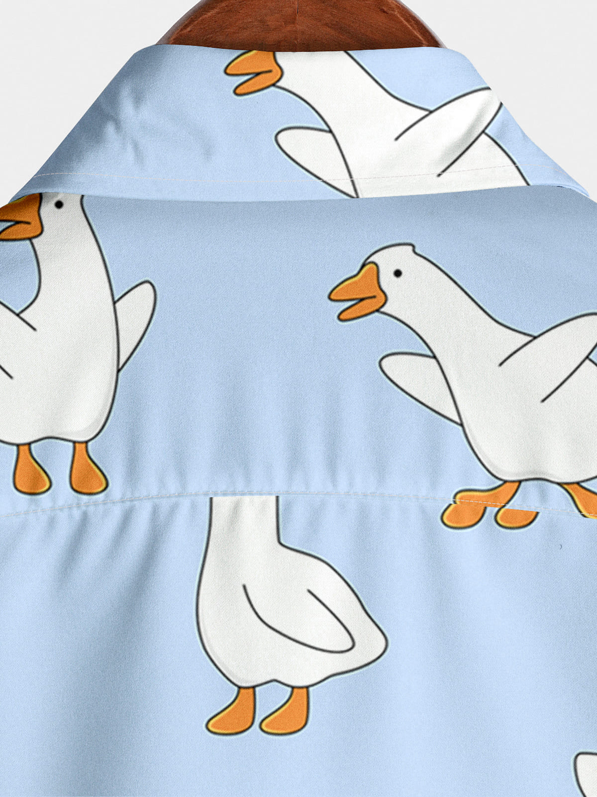 Chemise à manches courtes à imprimé canard pour hommes