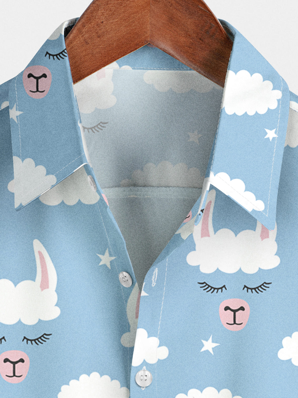 Chemise à manches courtes à imprimé alpaga pour hommes