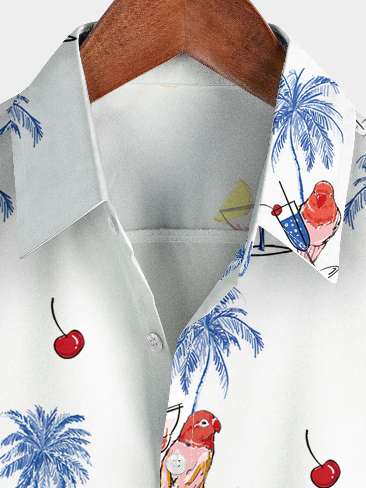 Chemise hawaïenne décontractée à manches courtes pour hommes