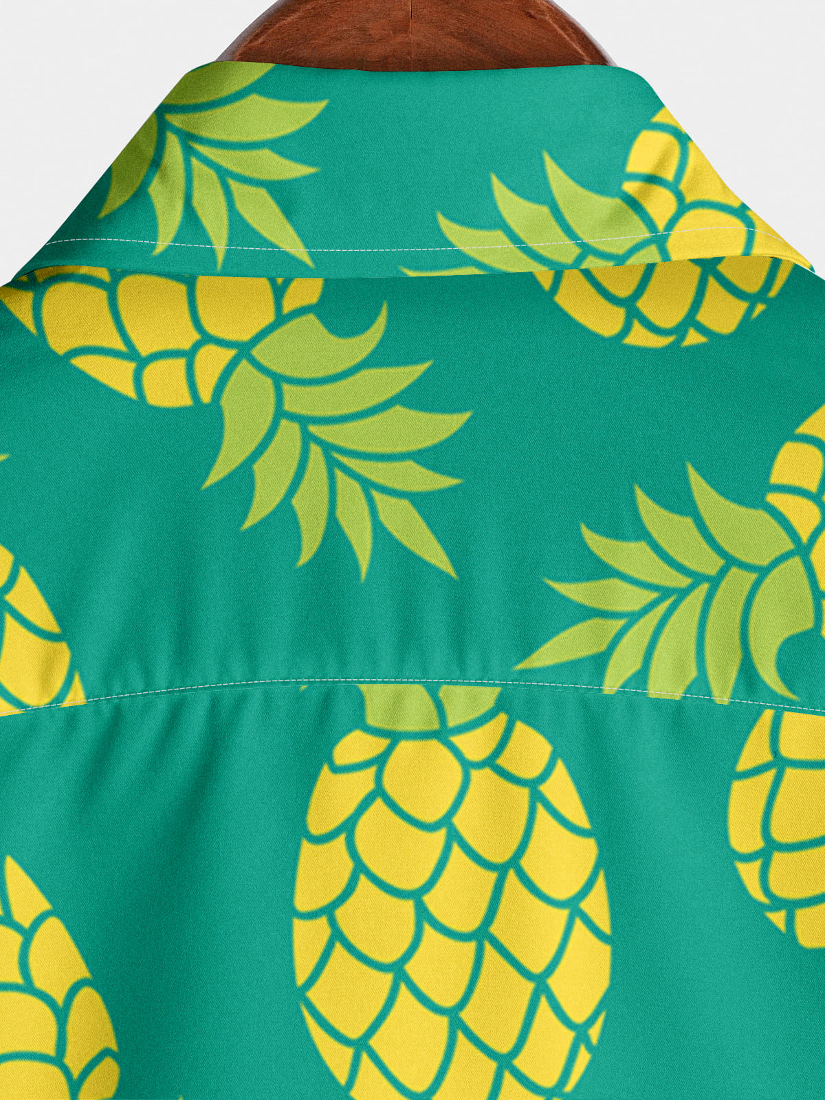 Chemise décontractée à manches courtes pour homme Ananas