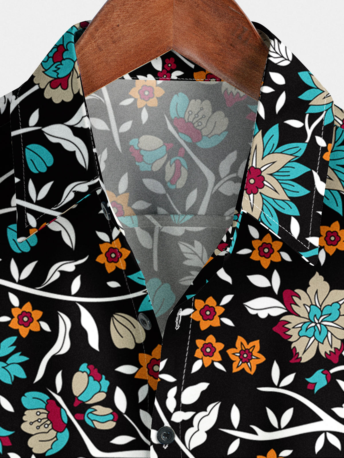Chemise à manches courtes décontractée à fleurs pour hommes
