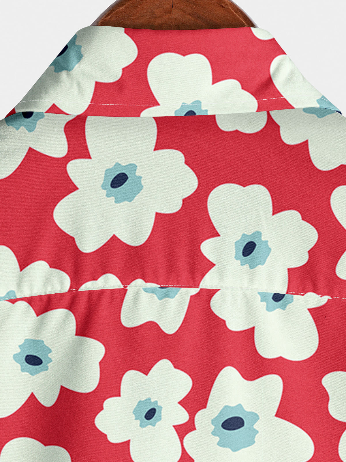 Chemise à manches courtes à imprimé marguerite pour hommes