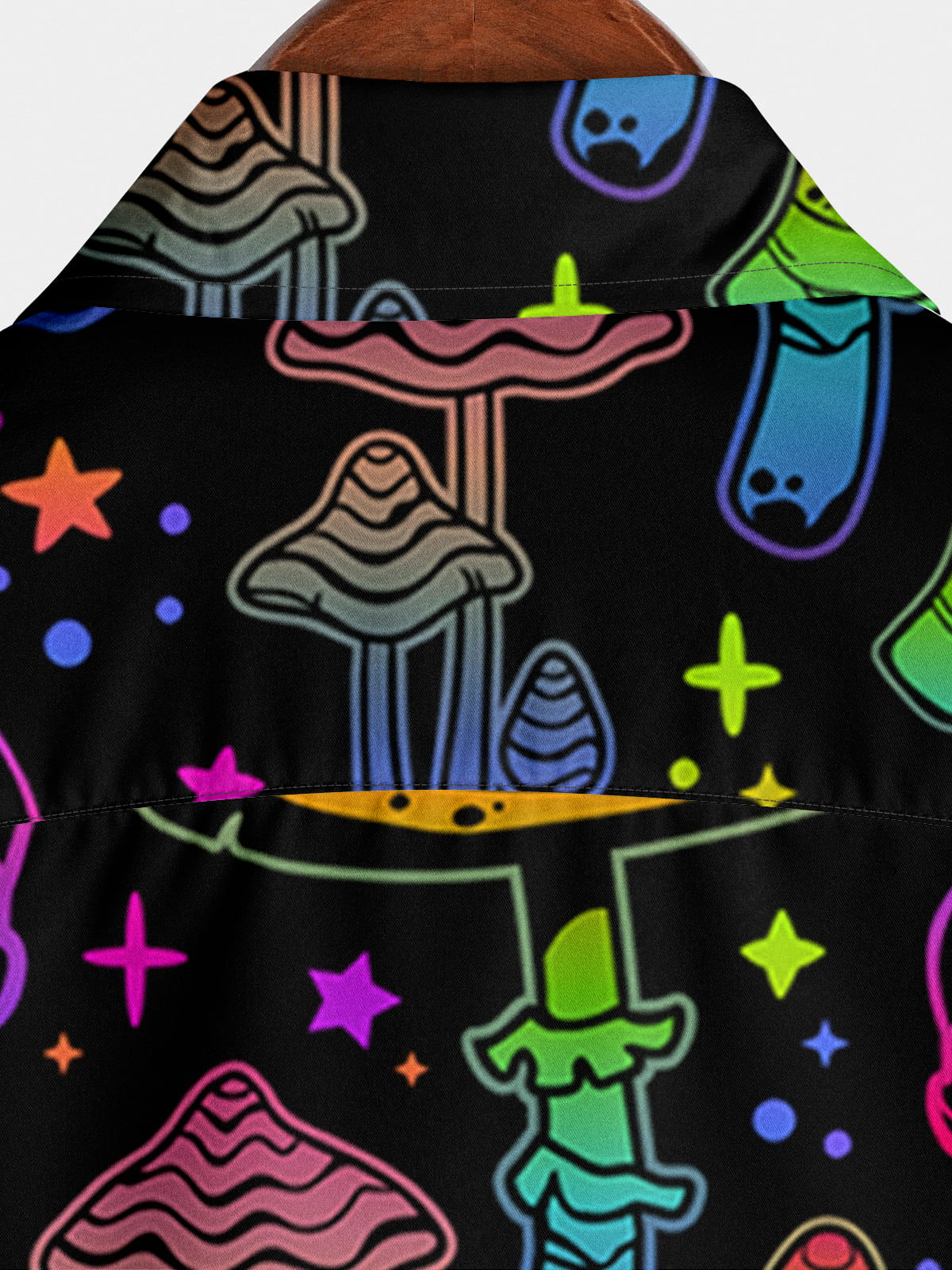Chemise à manches courtes Skull Mushroom pour hommes