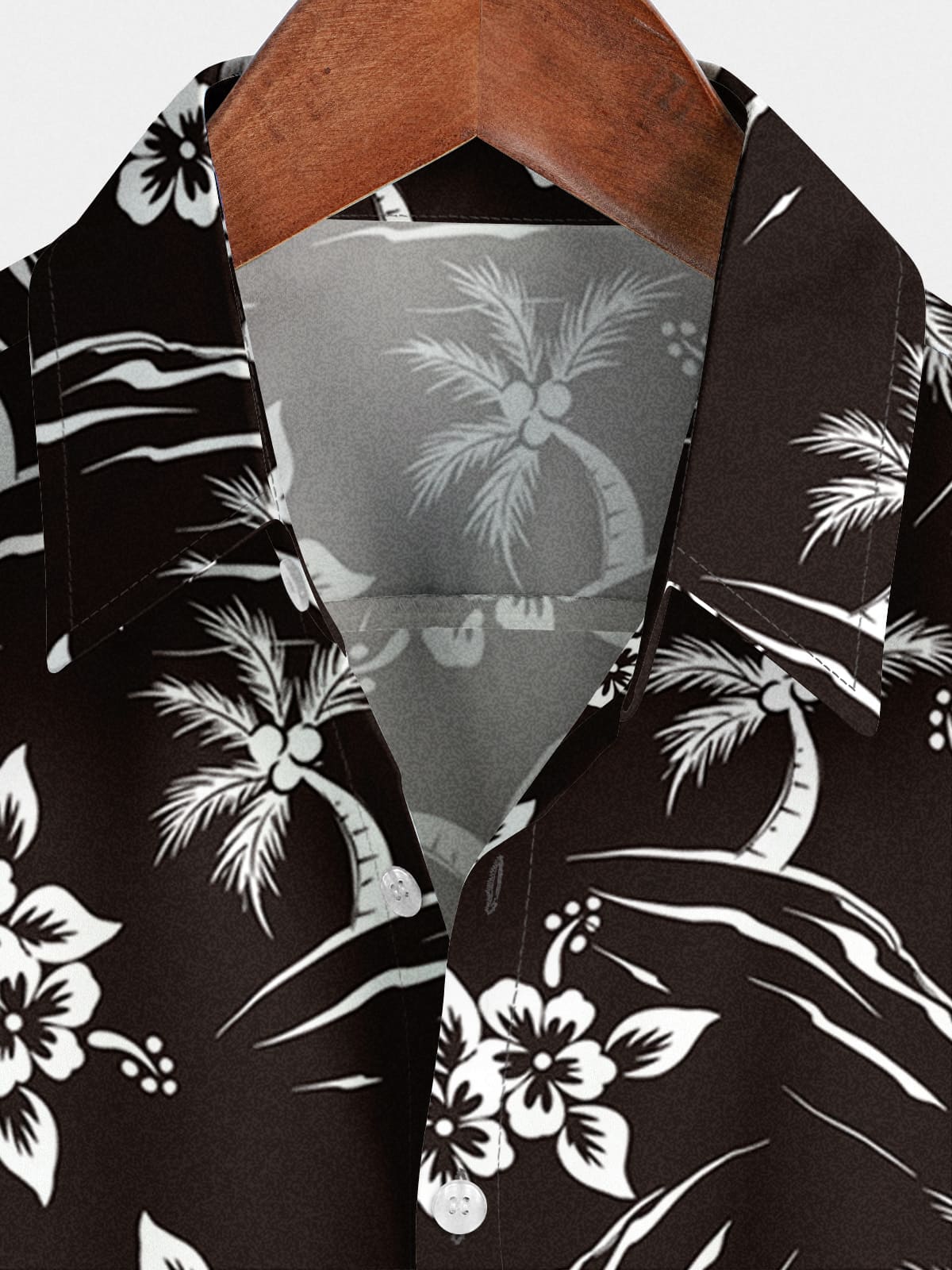Chemise à manches courtes à imprimé floral pour hommes