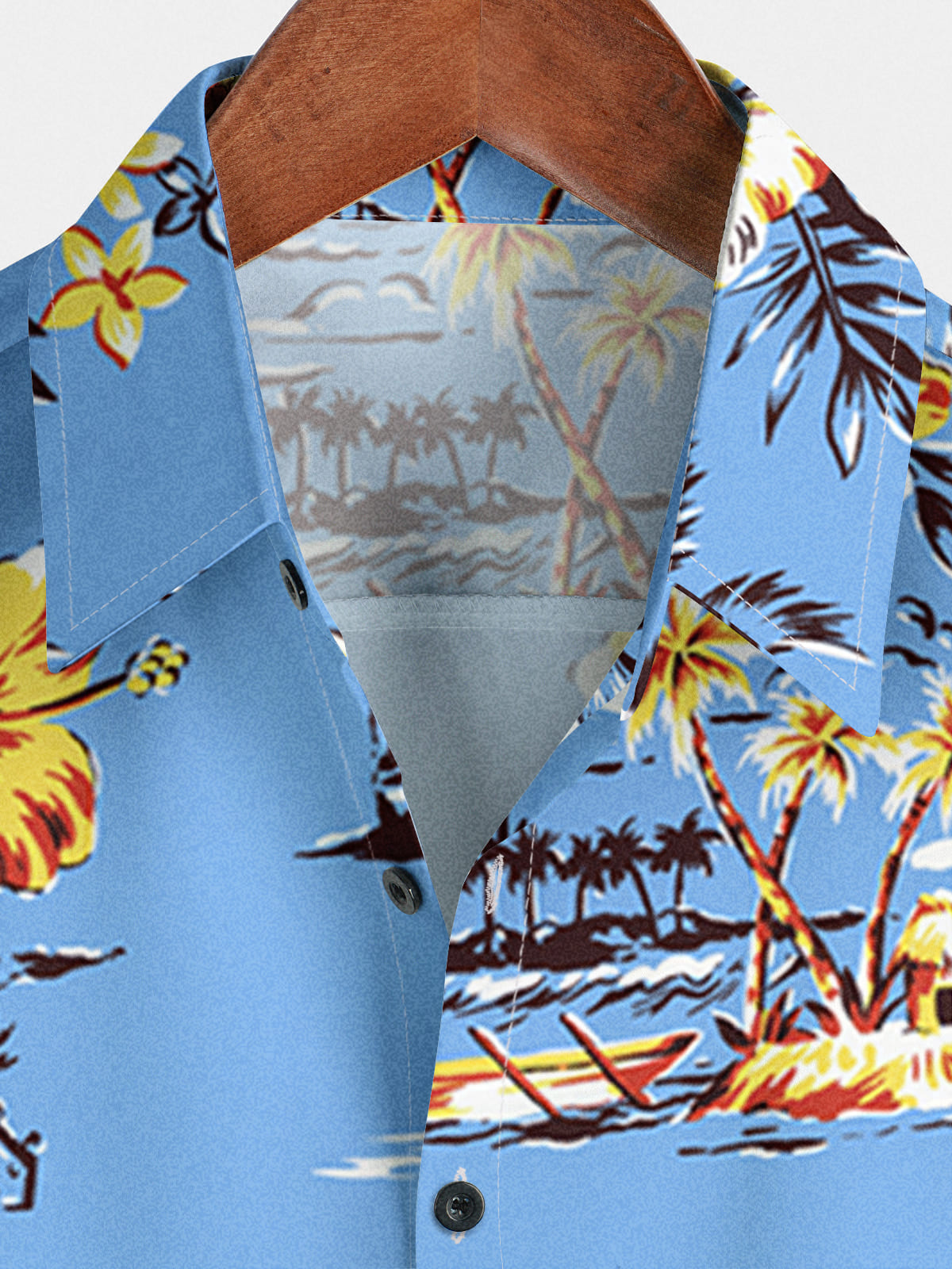 Chemise hawaïenne décontractée à manches courtes pour hommes