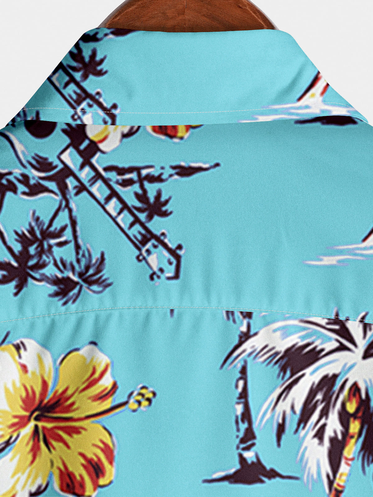 Chemise hawaïenne décontractée à manches courtes pour hommes