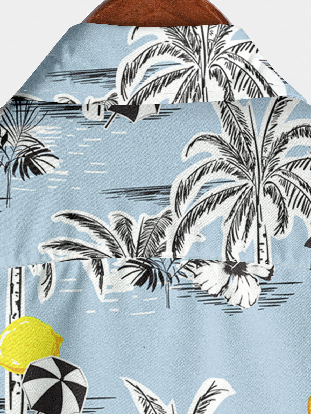 Camicia da uomo a maniche corte per vacanze floreali