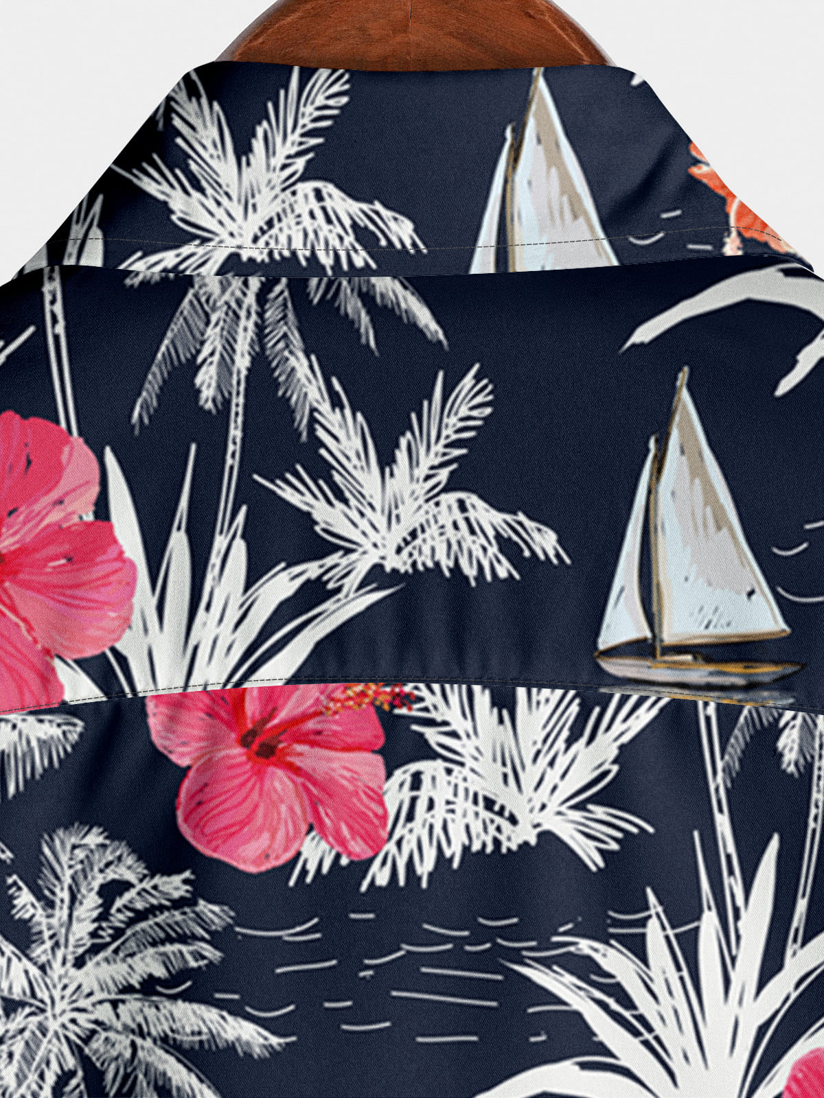 Camicia a maniche corte casual floreale da uomo