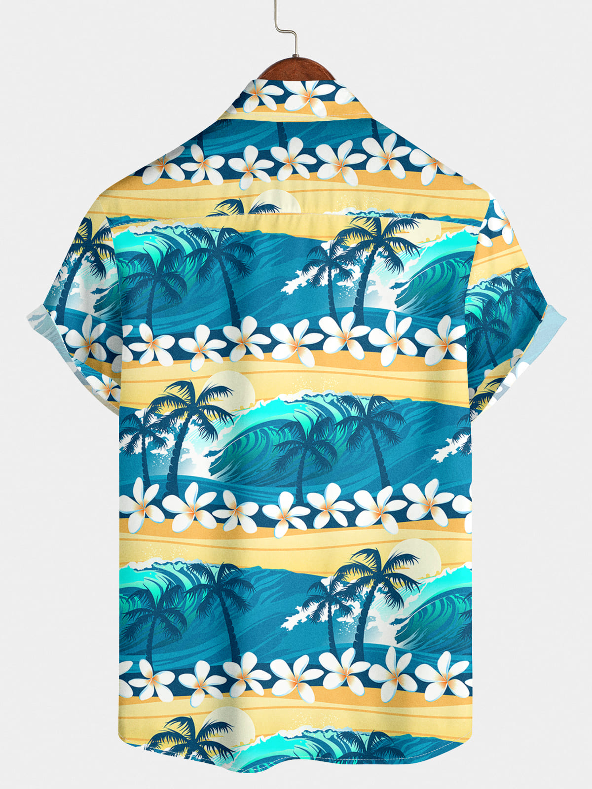 Camicia a maniche corte hawaiana floreale da uomo