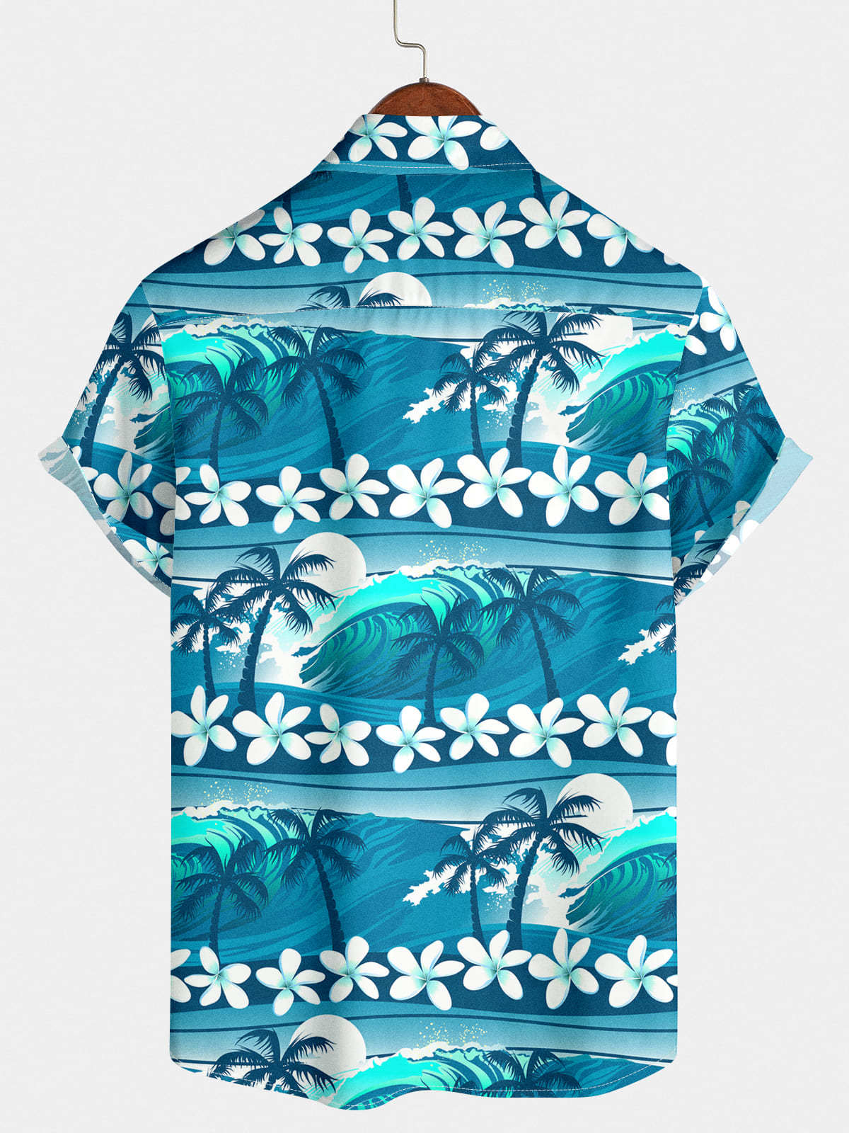 Camicia a maniche corte hawaiana floreale da uomo