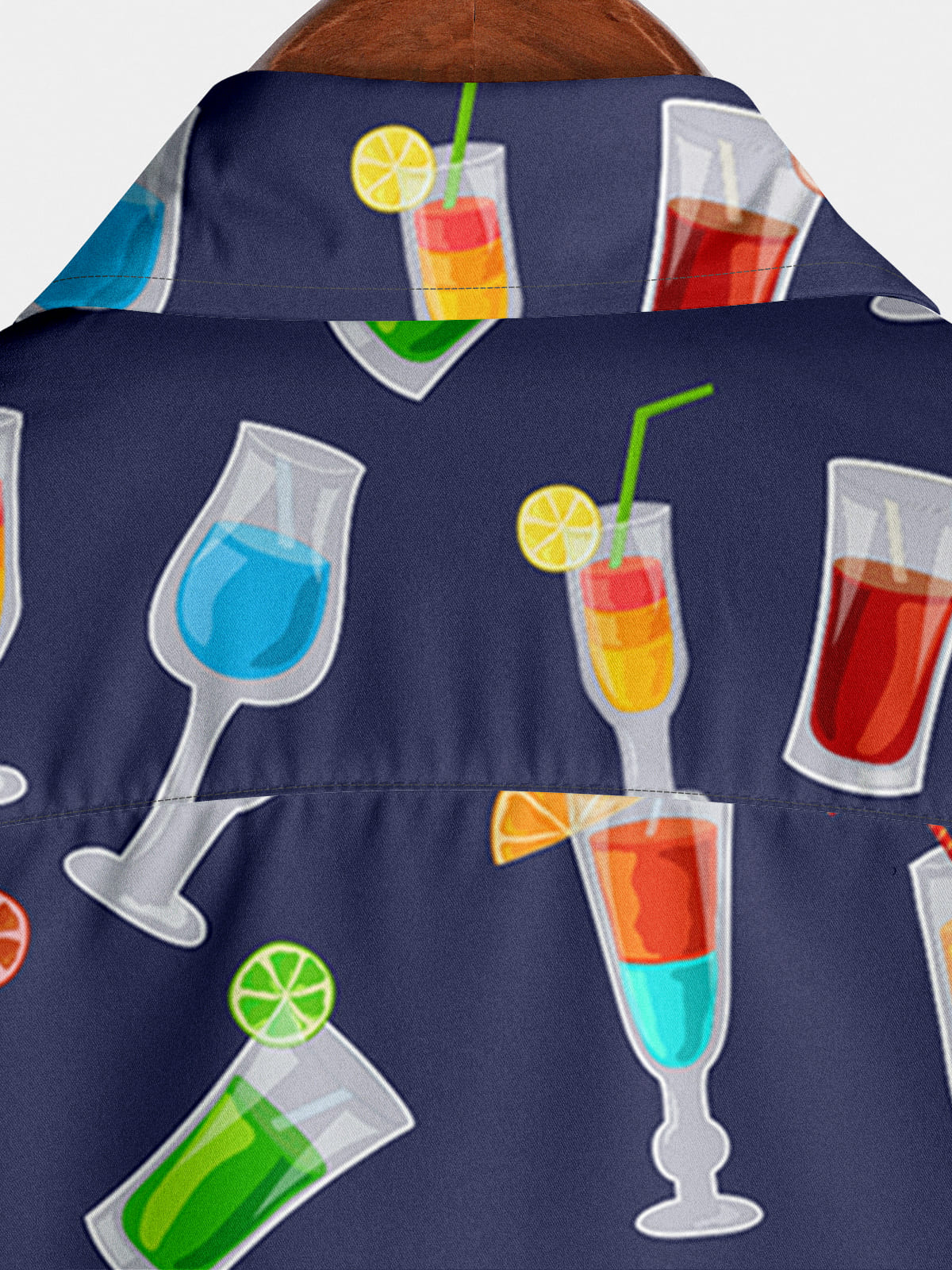 Chemise à manches courtes à imprimé gobelet pour hommes