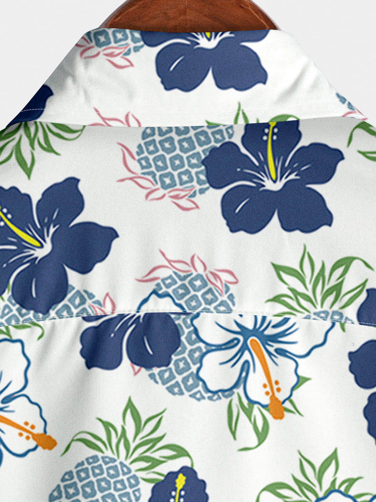 Camicia a maniche corte floreale ananas da uomo