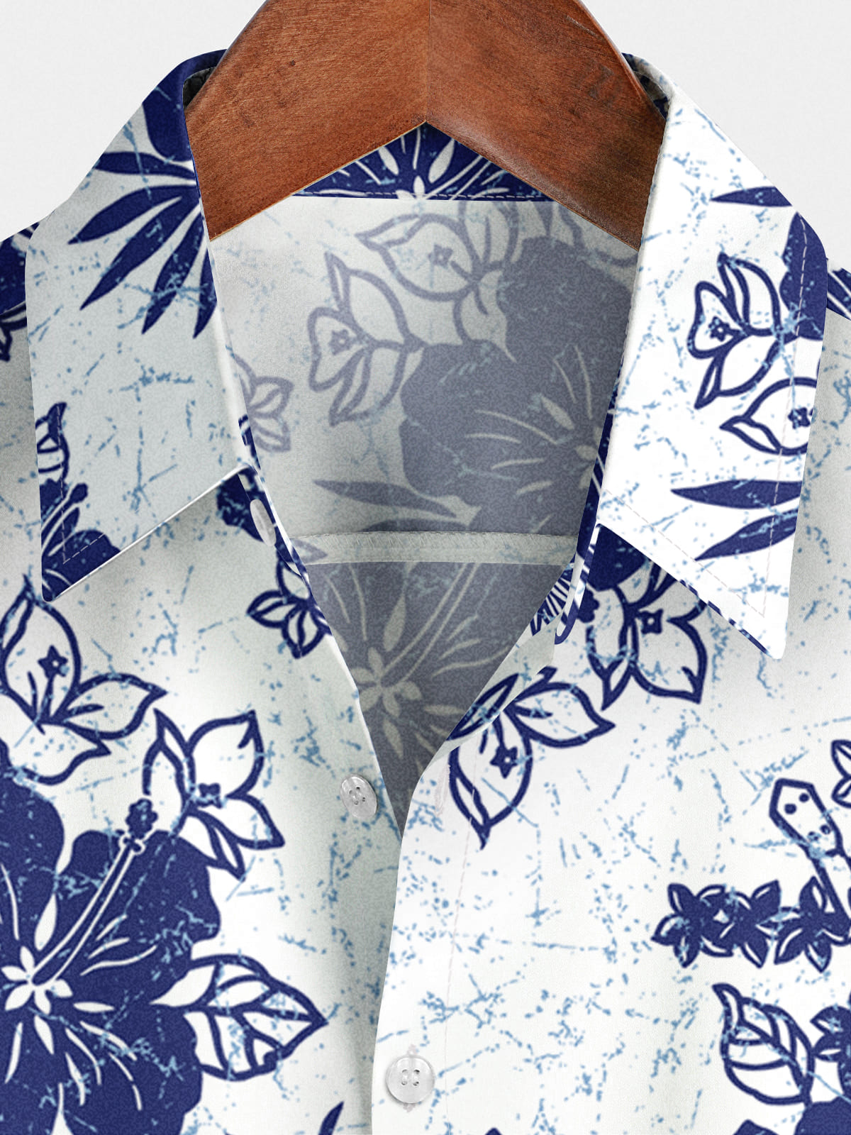 Camicia a maniche corte casual floreale da uomo