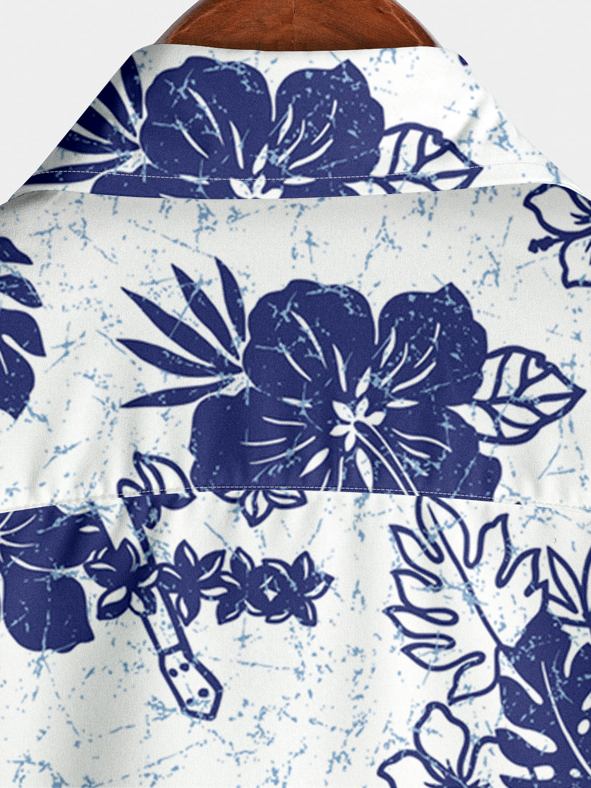 Camicia a maniche corte casual floreale da uomo