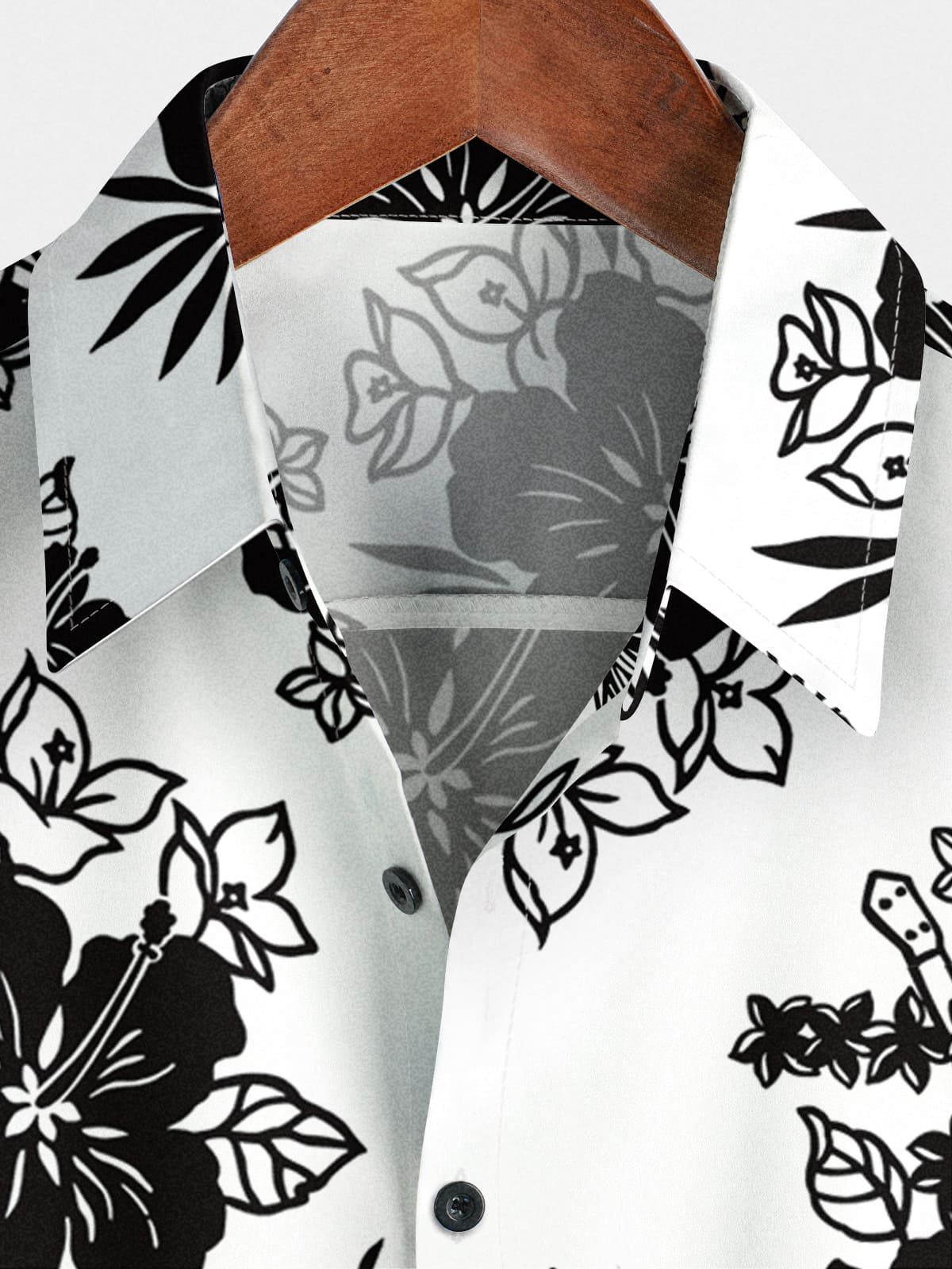 Camicia a maniche corte casual floreale da uomo