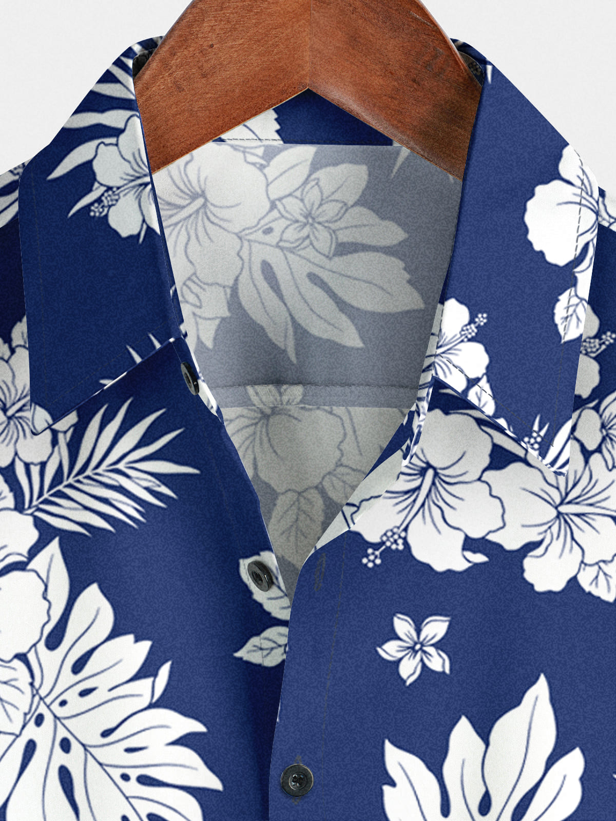 Chemise à manches courtes à imprimé floral pour hommes