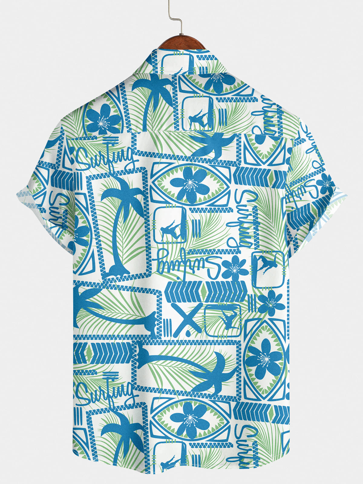 Chemise hawaïenne à manches courtes pour hommes