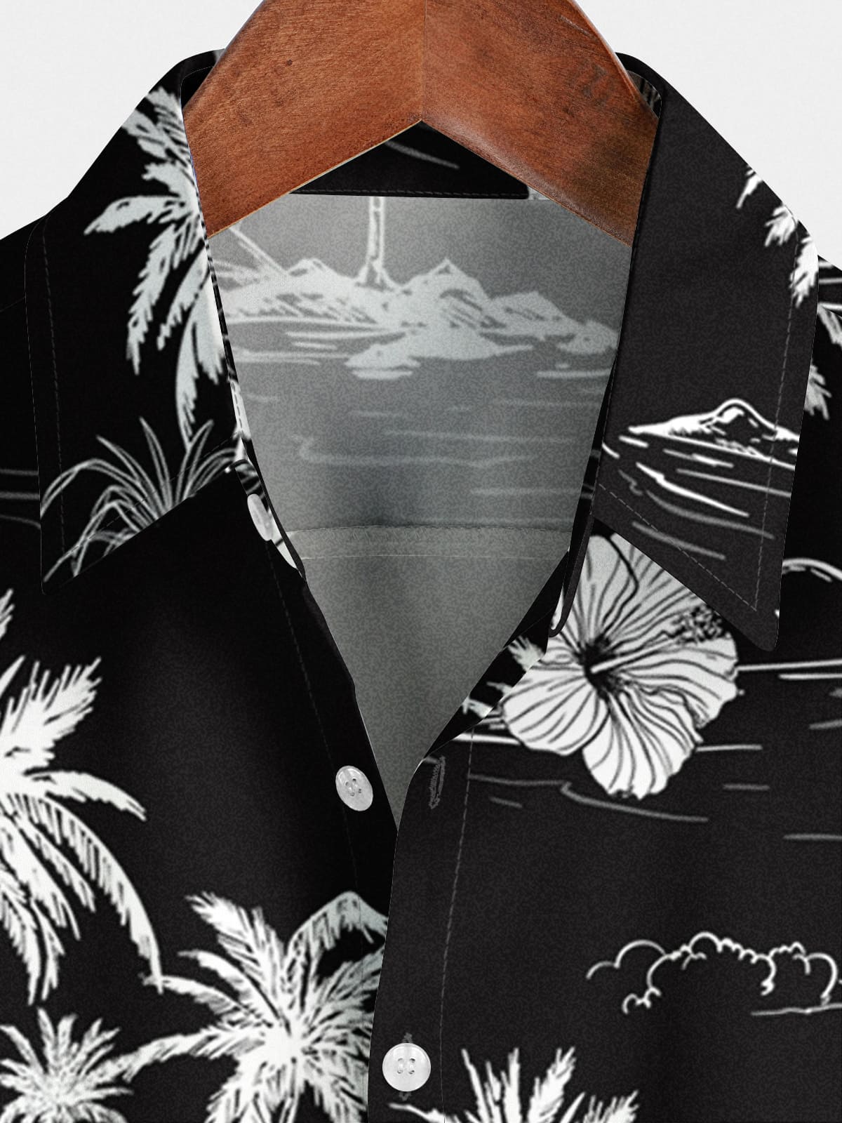 Camicia a maniche corte hawaiana per le vacanze da uomo