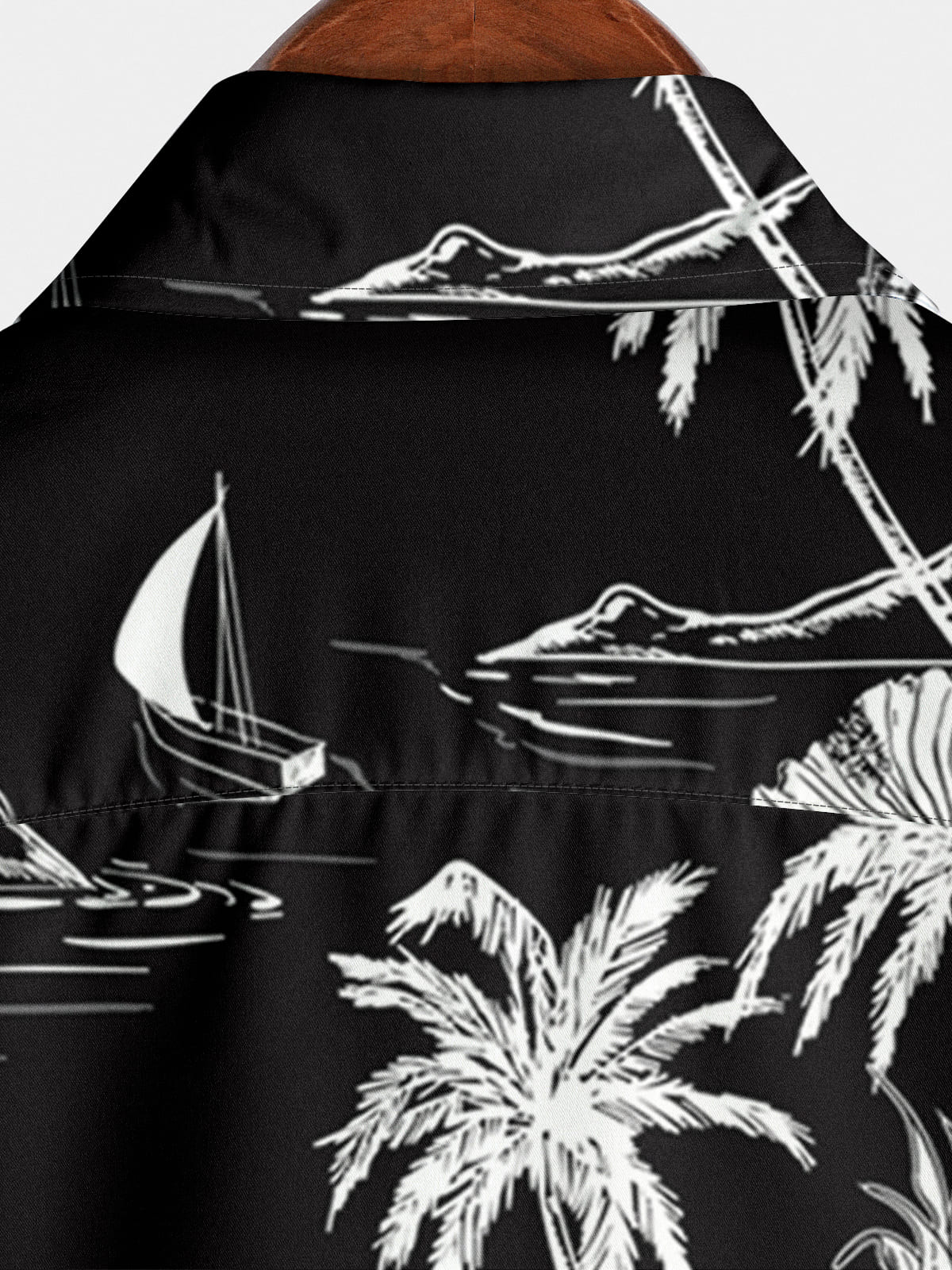 Camicia a maniche corte hawaiana per le vacanze da uomo