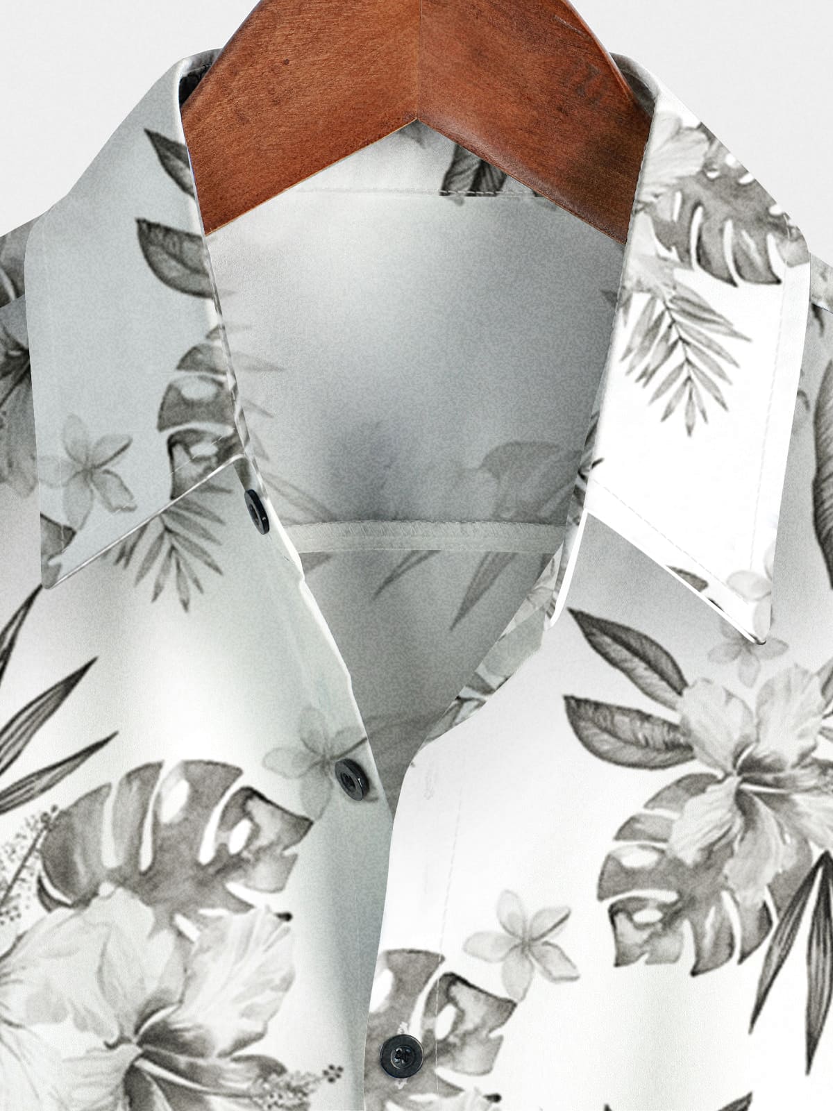 Chemise à manches courtes à imprimé floral pour hommes