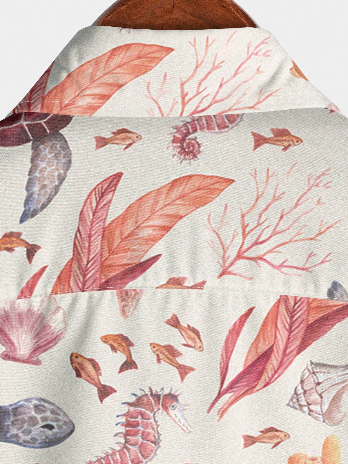 Chemise à manches courtes à imprimé tortue de mer pour hommes