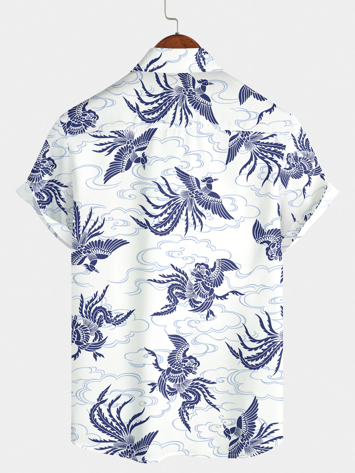 Chemise à manches courtes à imprimé Phoenix pour hommes