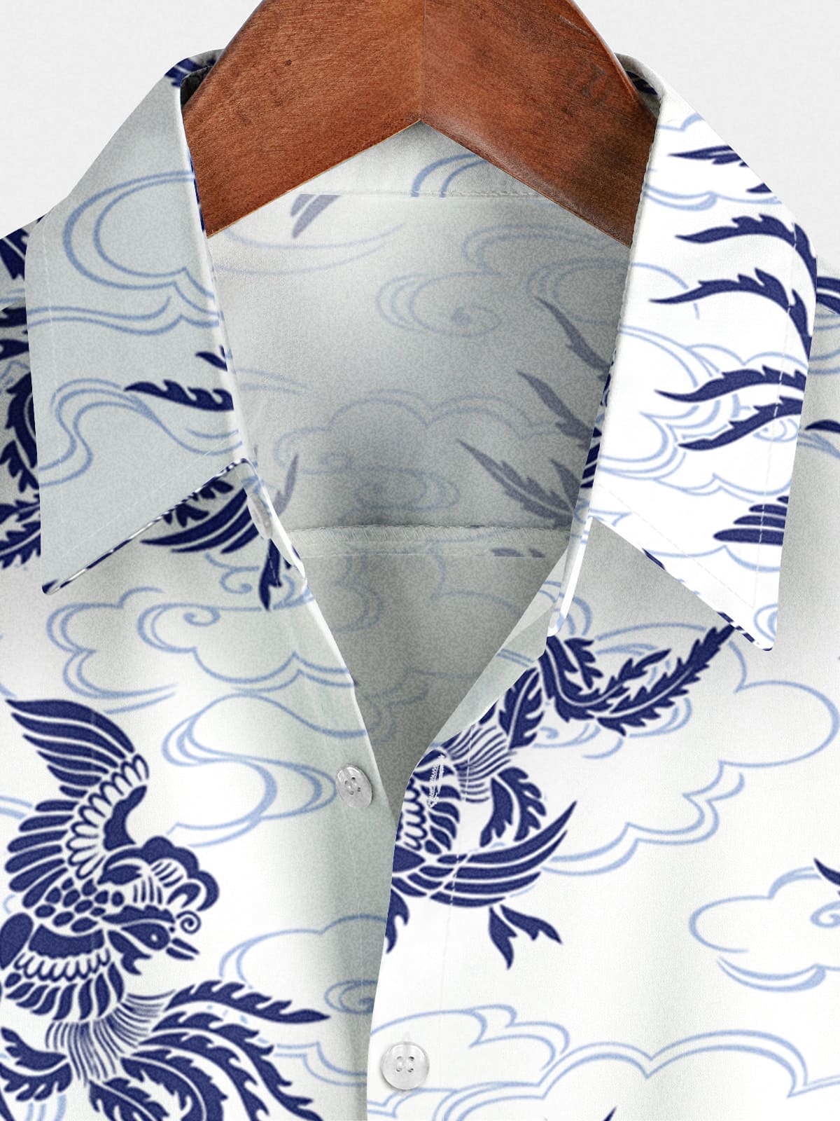 Chemise à manches courtes à imprimé Phoenix pour hommes