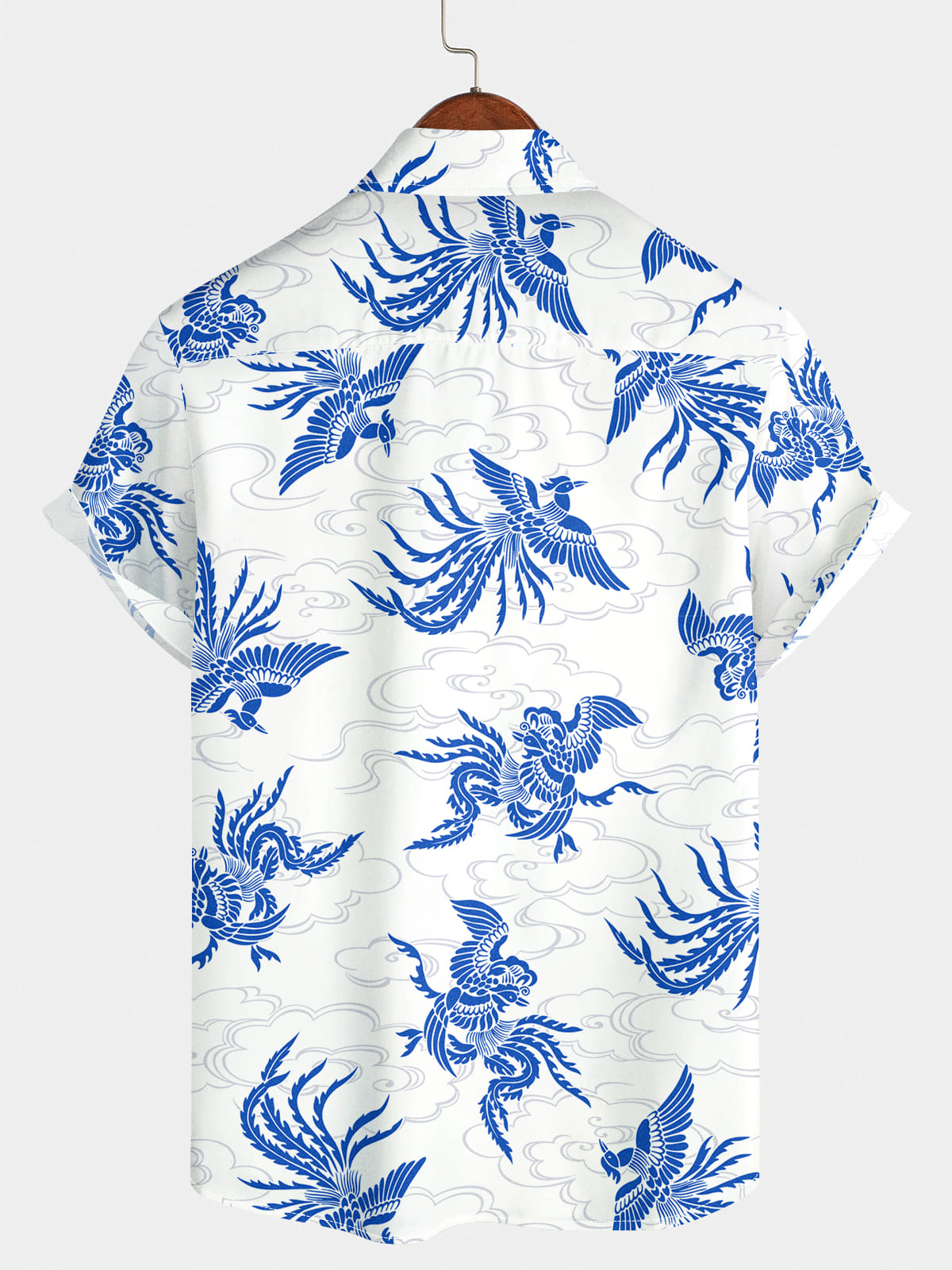 Chemise à manches courtes à imprimé Phoenix pour hommes