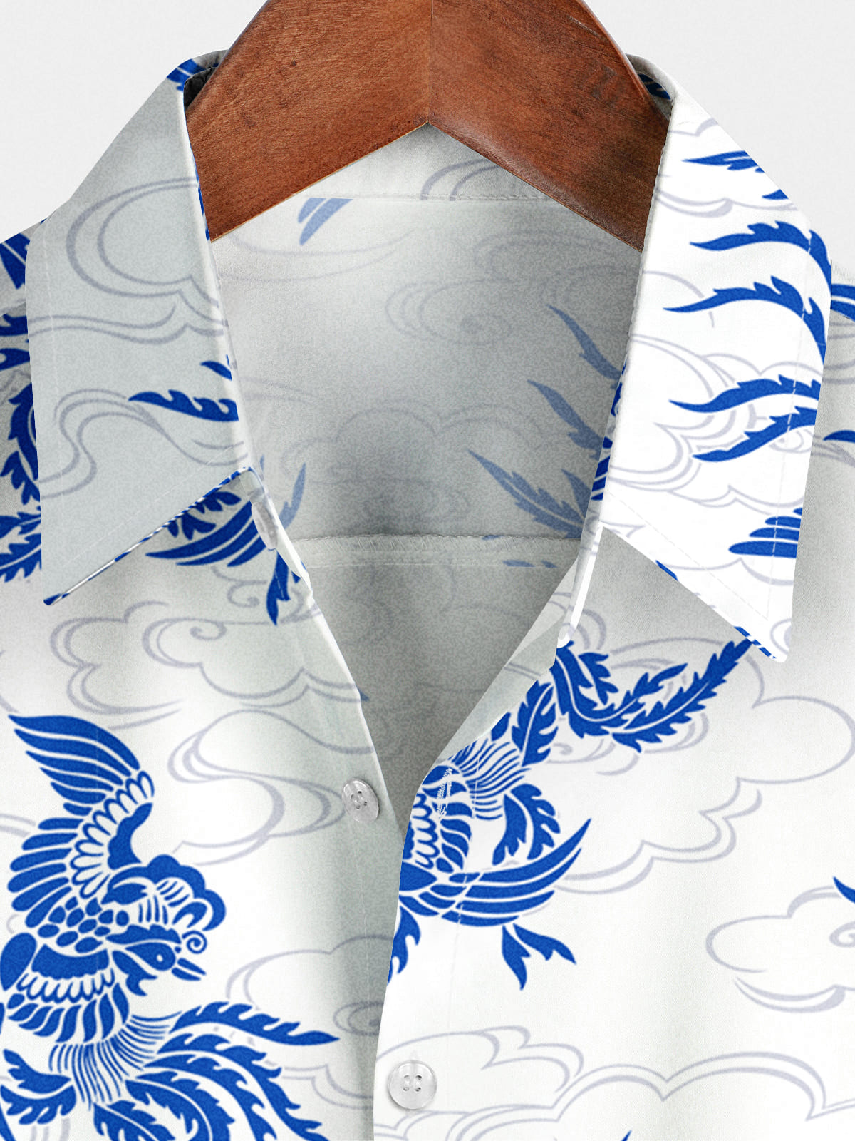 Chemise à manches courtes à imprimé Phoenix pour hommes