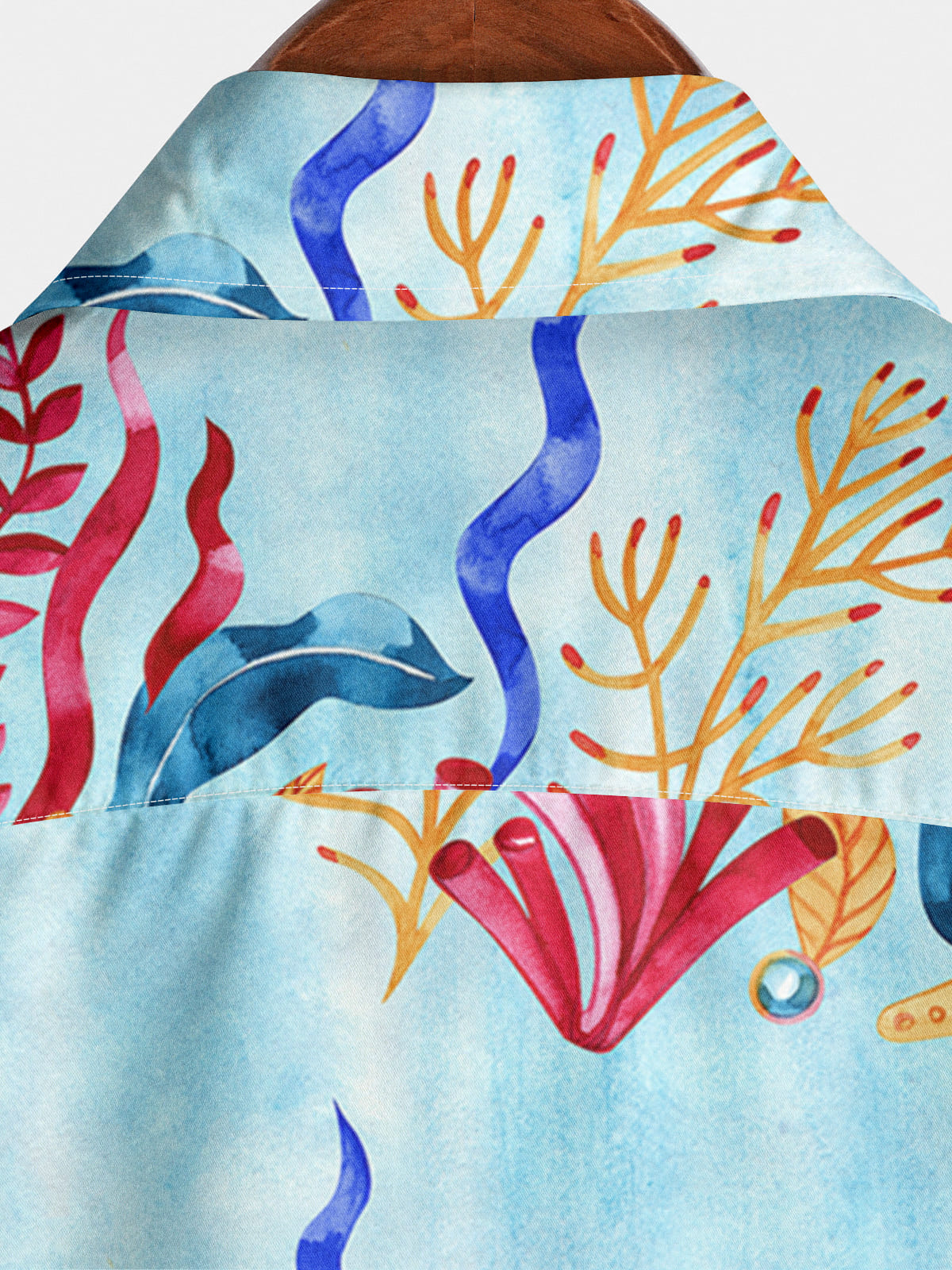 Chemise À Manches Courtes Imprimé Corail Pour Homme