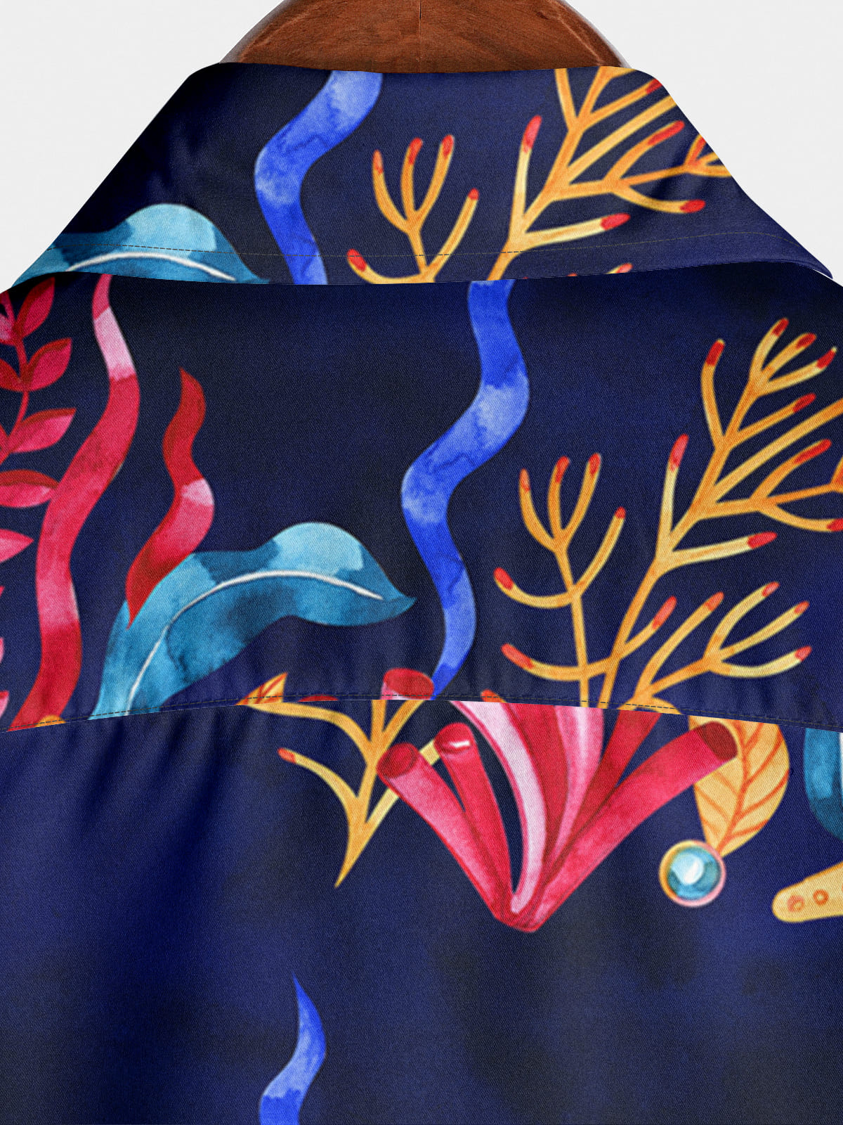 Chemise À Manches Courtes Imprimé Corail Pour Homme