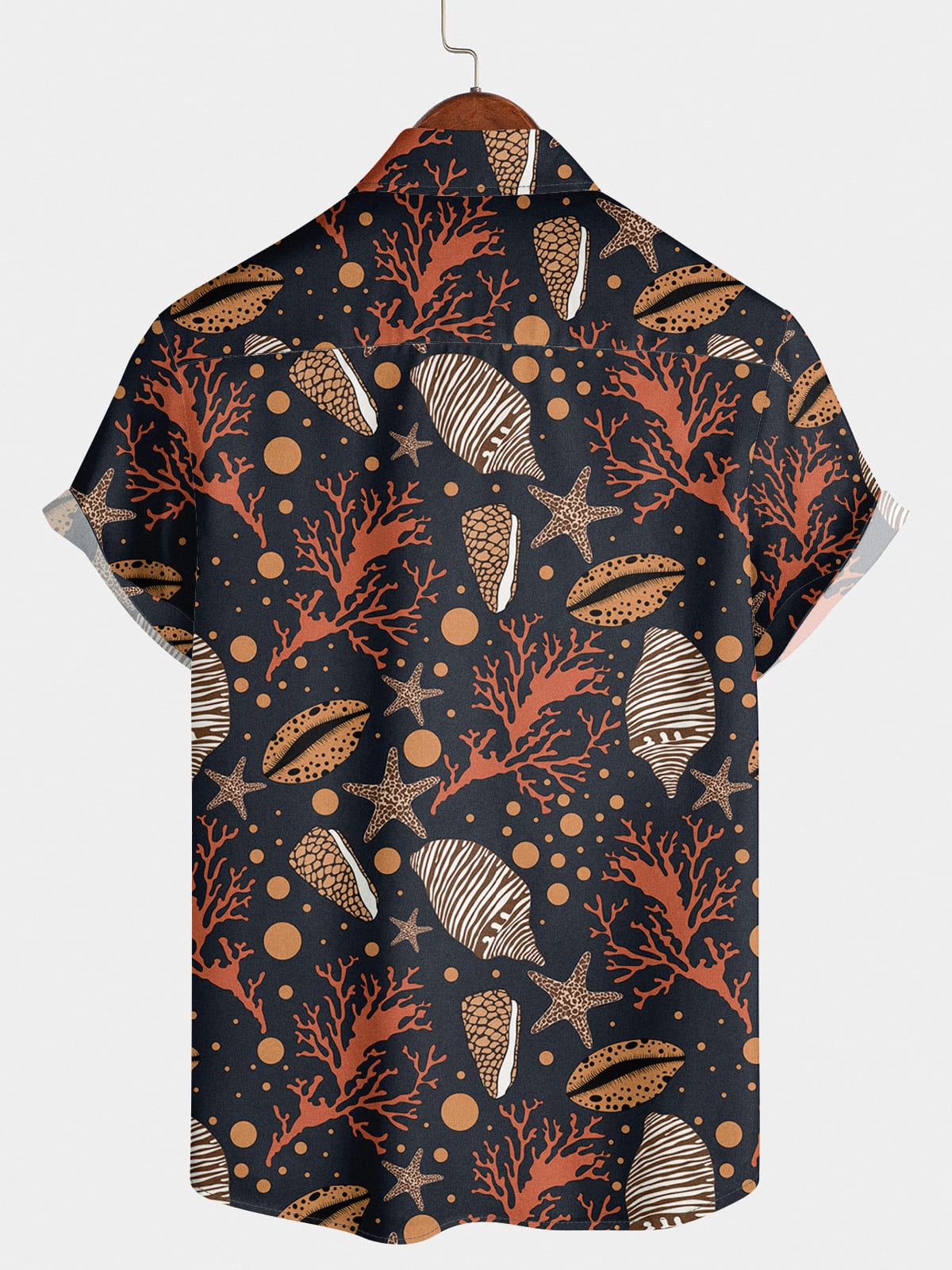 Men's Conch Print Short Sleeve Shirt
