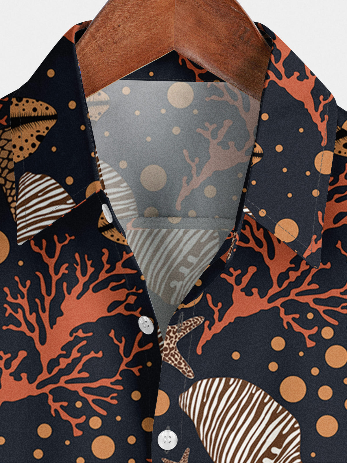 Men's Conch Print Short Sleeve Shirt