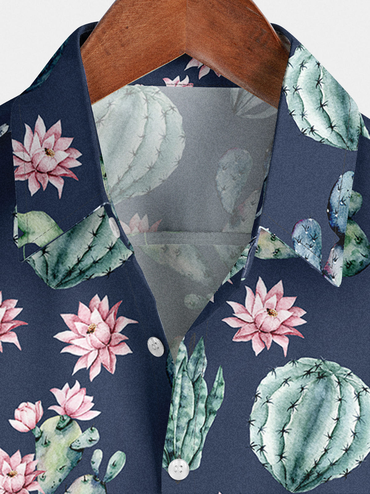 Men's Cactus Print Short Sleeve Shirt