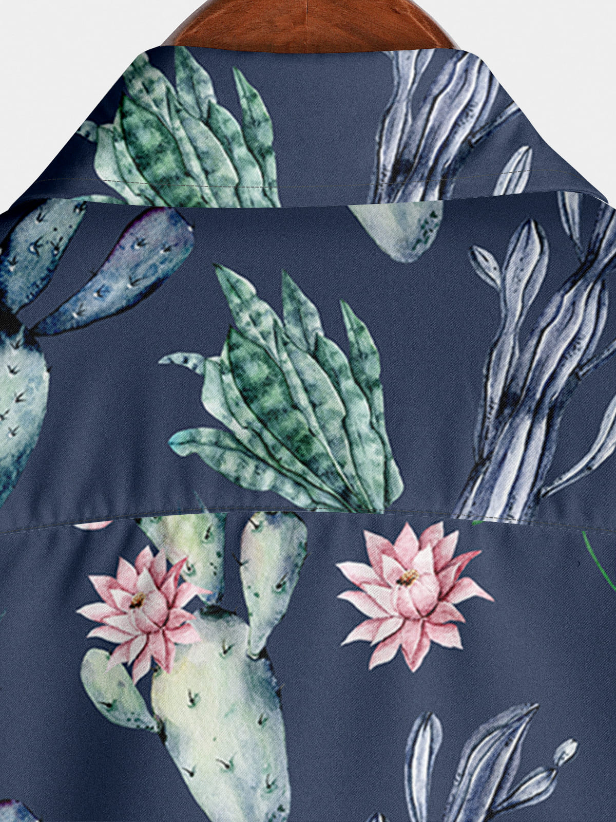 Men's Cactus Print Short Sleeve Shirt