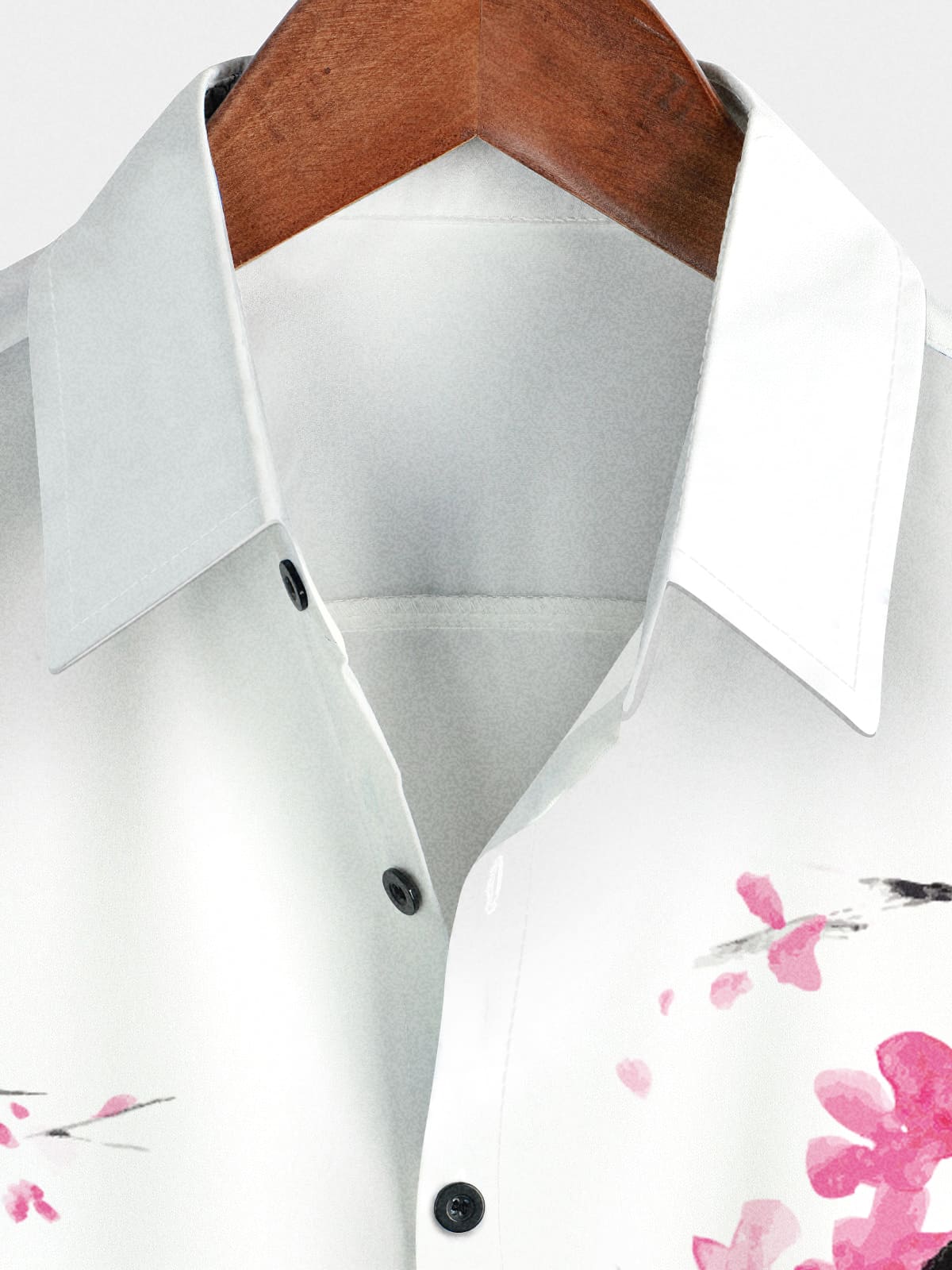 Chemise à manches courtes à motif floral pour hommes