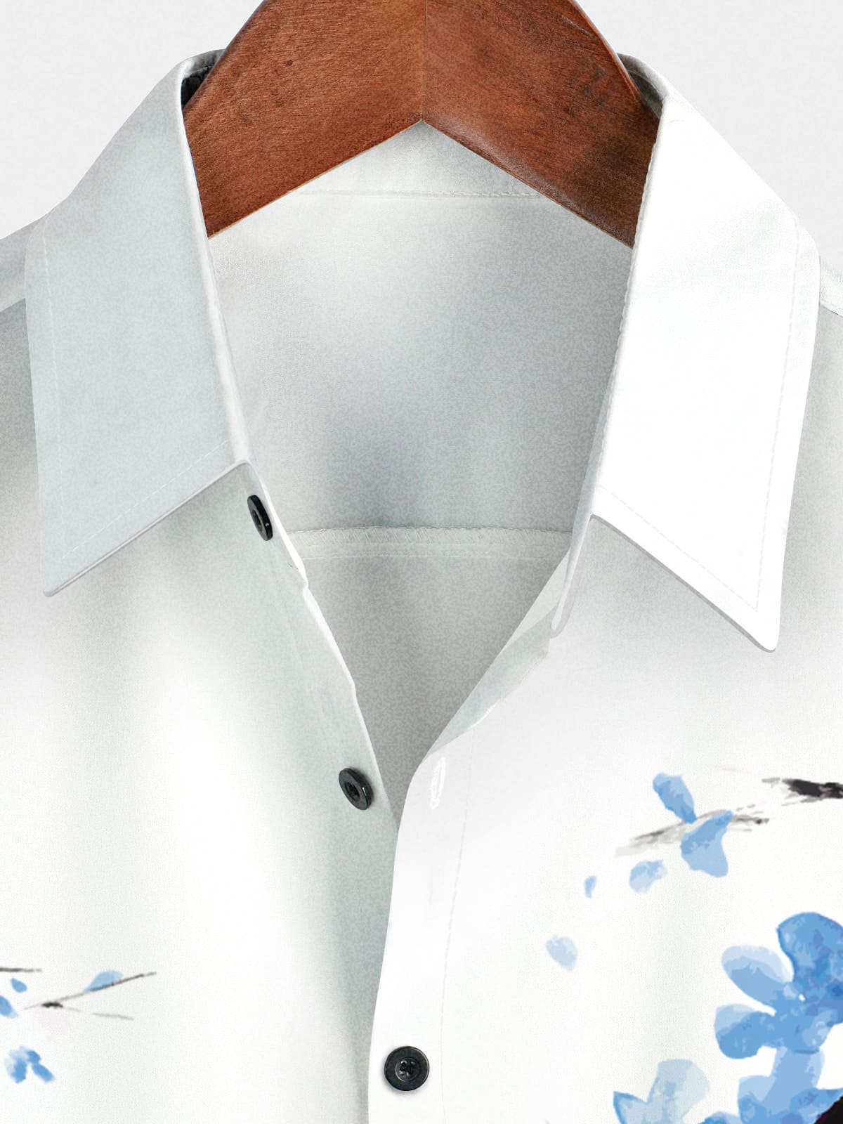 Chemise à manches courtes à motif floral pour hommes