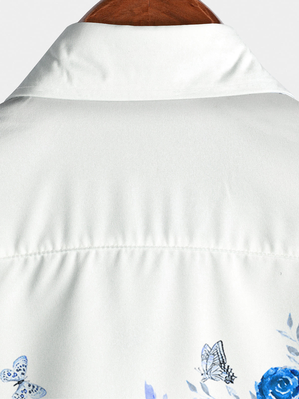 Camicia da uomo a maniche corte con stampa floreale